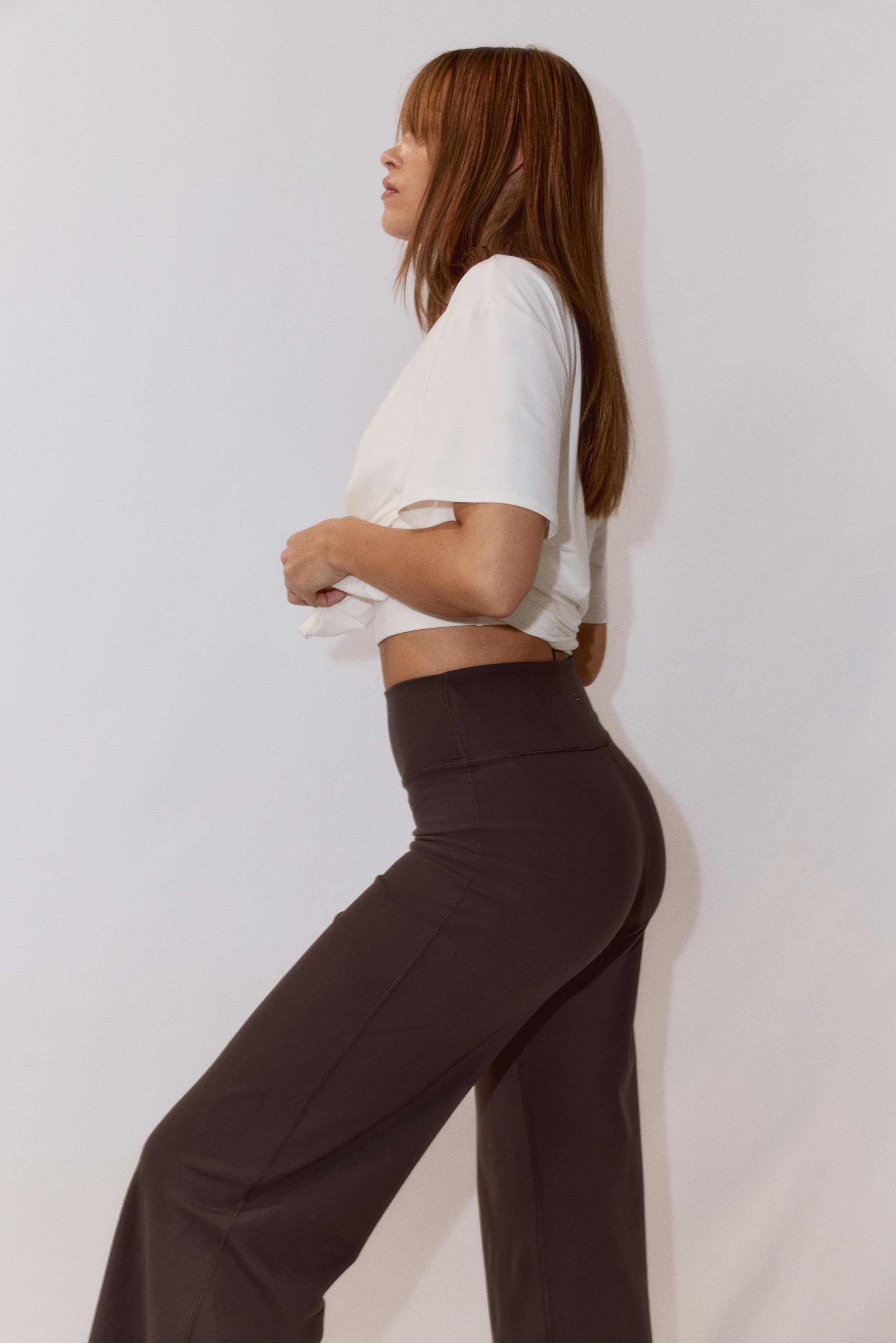 H & M - ワイドスポーツパンツ SoftMove™ - ブラウン