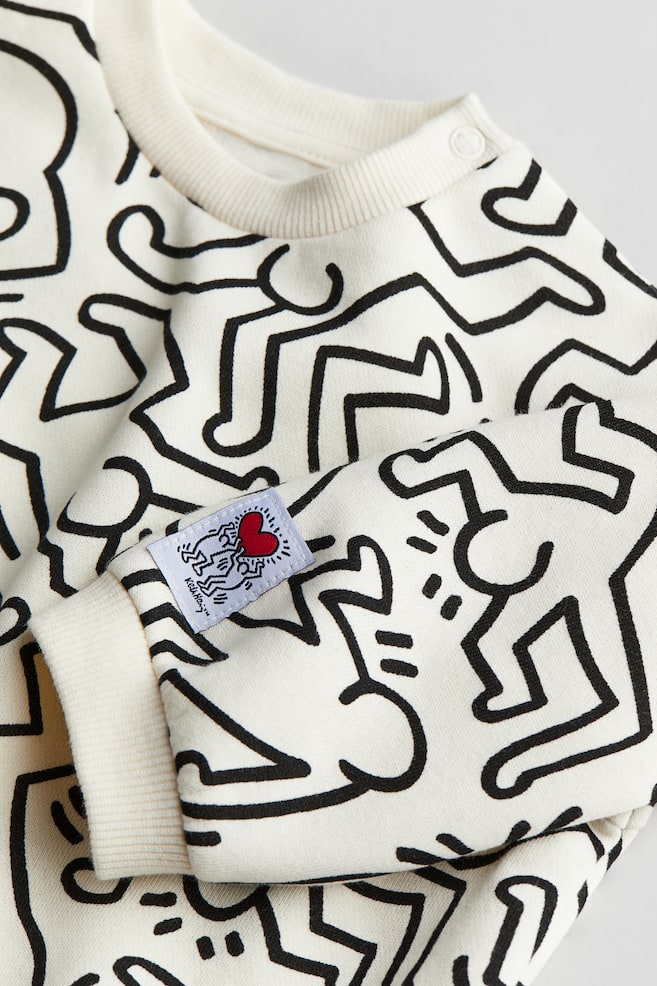 2-piece sweatshirt set - White/Keith Haring/Dark grey/Mickey Mouse/Dark green/Mickey Mouse/Natural white/LEGO DUPLO/dc/dc/dc/dc/dc/dc - 2