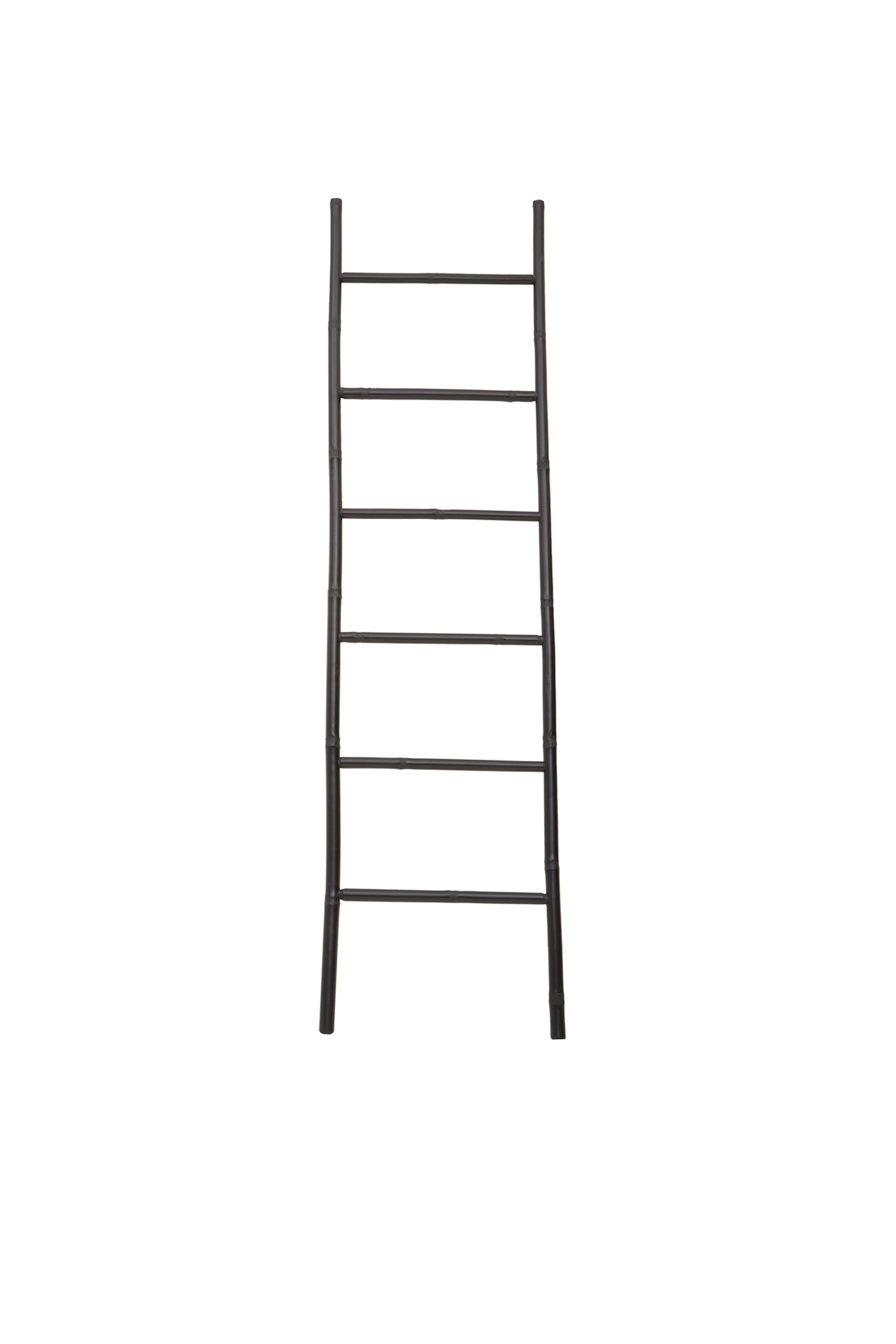 Arles Bamboo 6 Tier Ladder - Black - 1