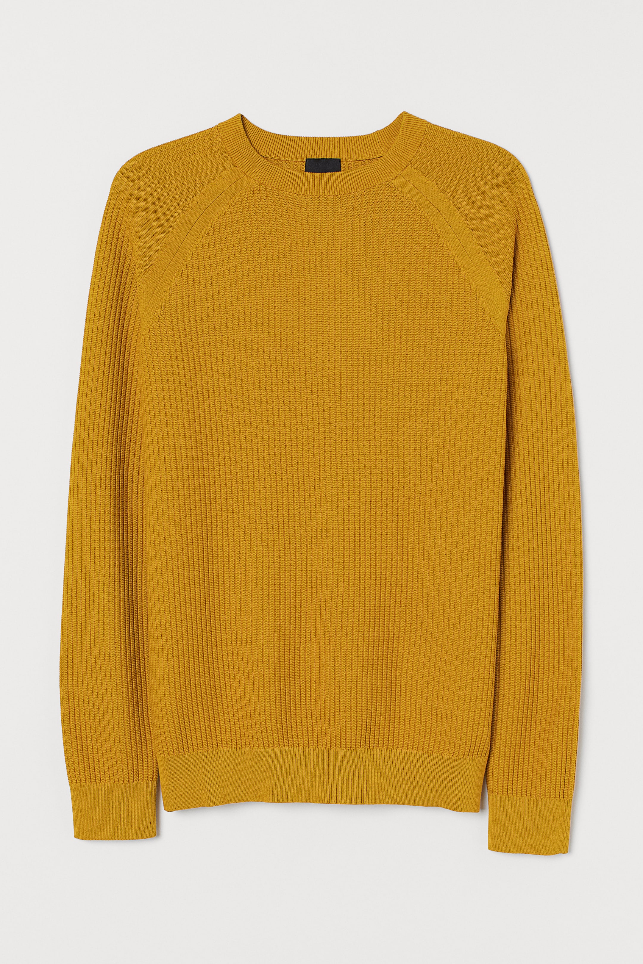 Muscle Fit Knit Sweater - Mustard yellow - Men | H&M US