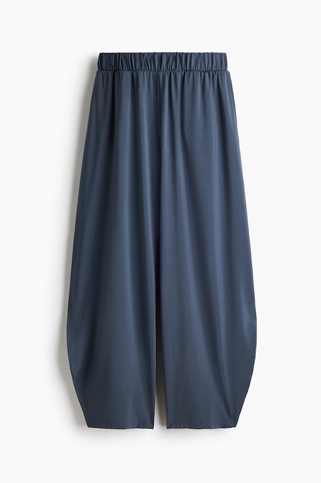 Jerseyhose mit Balloon Leg - Dunkles Taubenblau/Dunkellila/Schwarz - 1