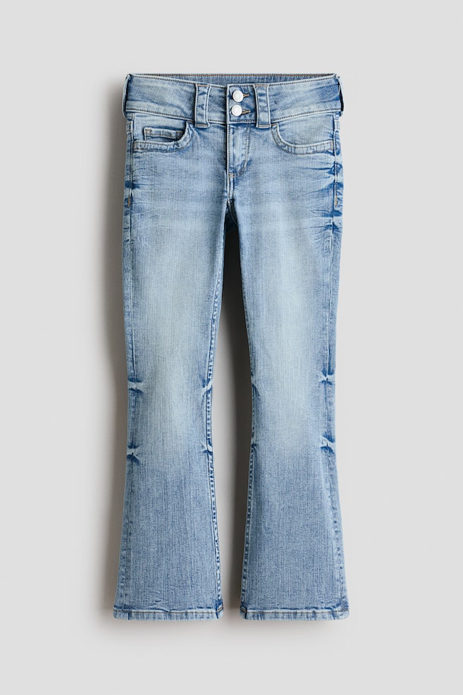 Bootcut Leg Low Jeans - Light denim blue/Denim blue/Denim blue/Washed denim gray/Light denim blue/Dark denim blue/Light gray - 1