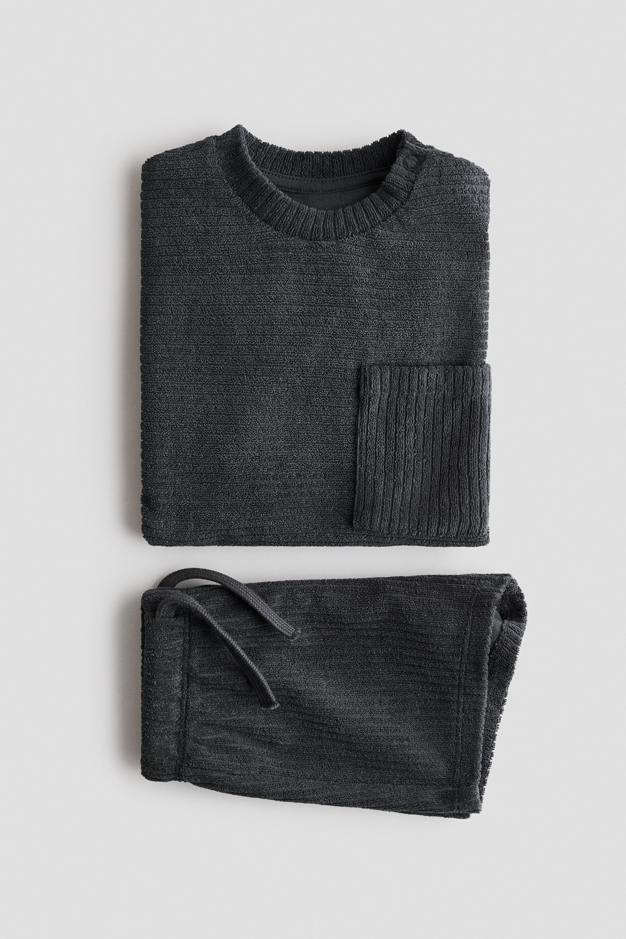 Детские топы H&M 2-Piece Ribbed Terry Set — фото 2