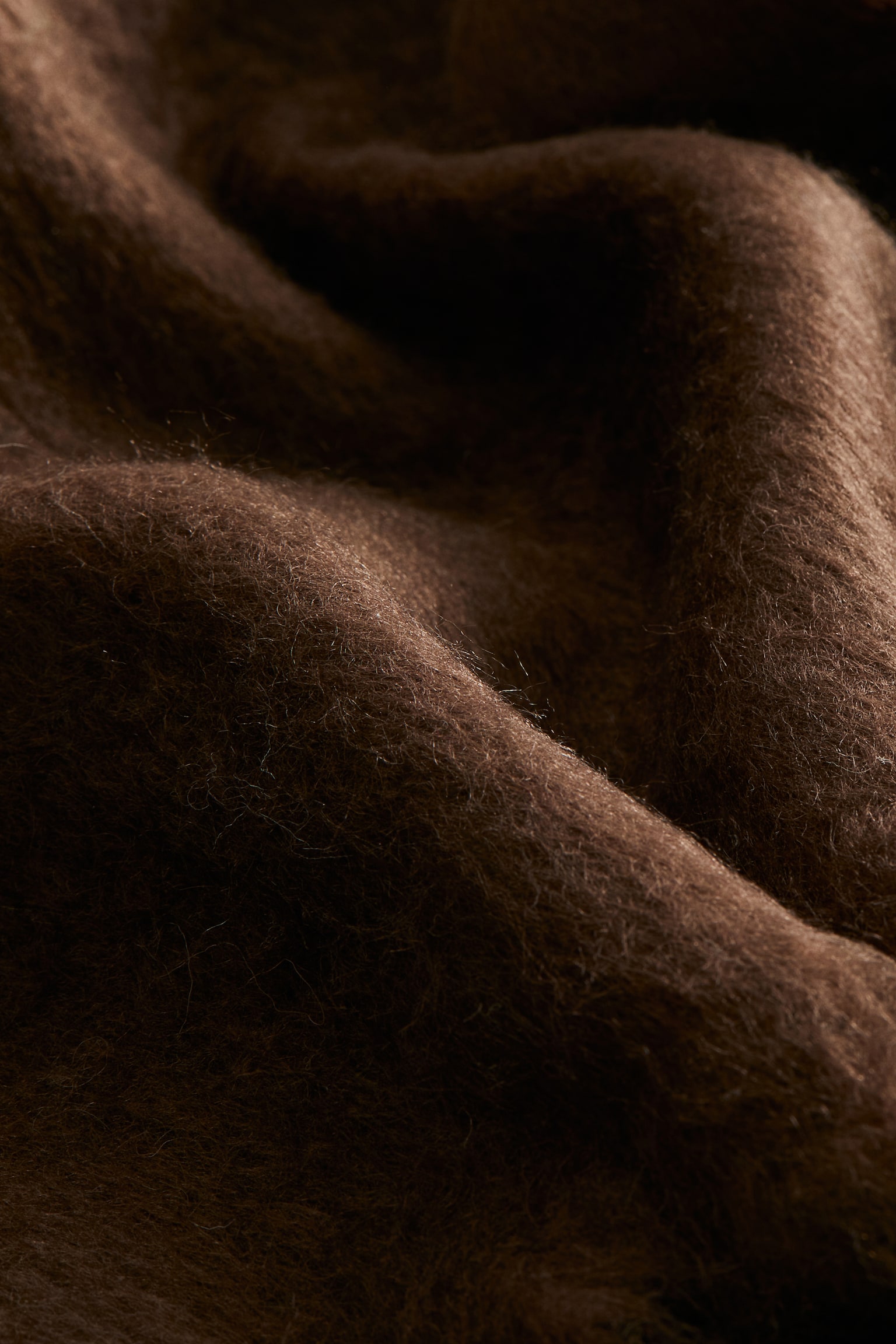 Fringed blanket - Marron foncé/Crème - 3