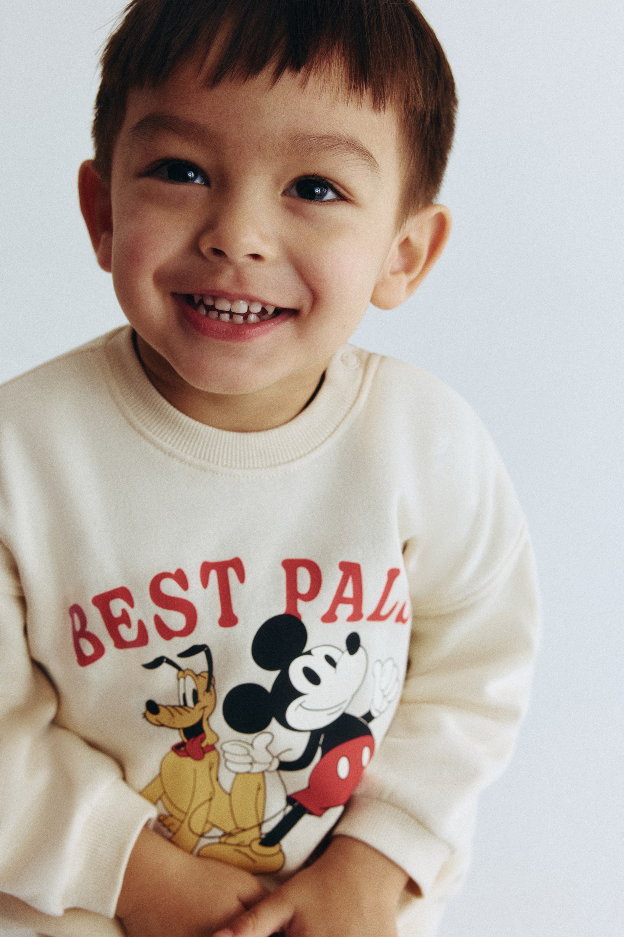 이미지 확대 보기: 프린트 스웨트 2피스 세트 - 라이트 베이지 - Kids | H&M KR 2