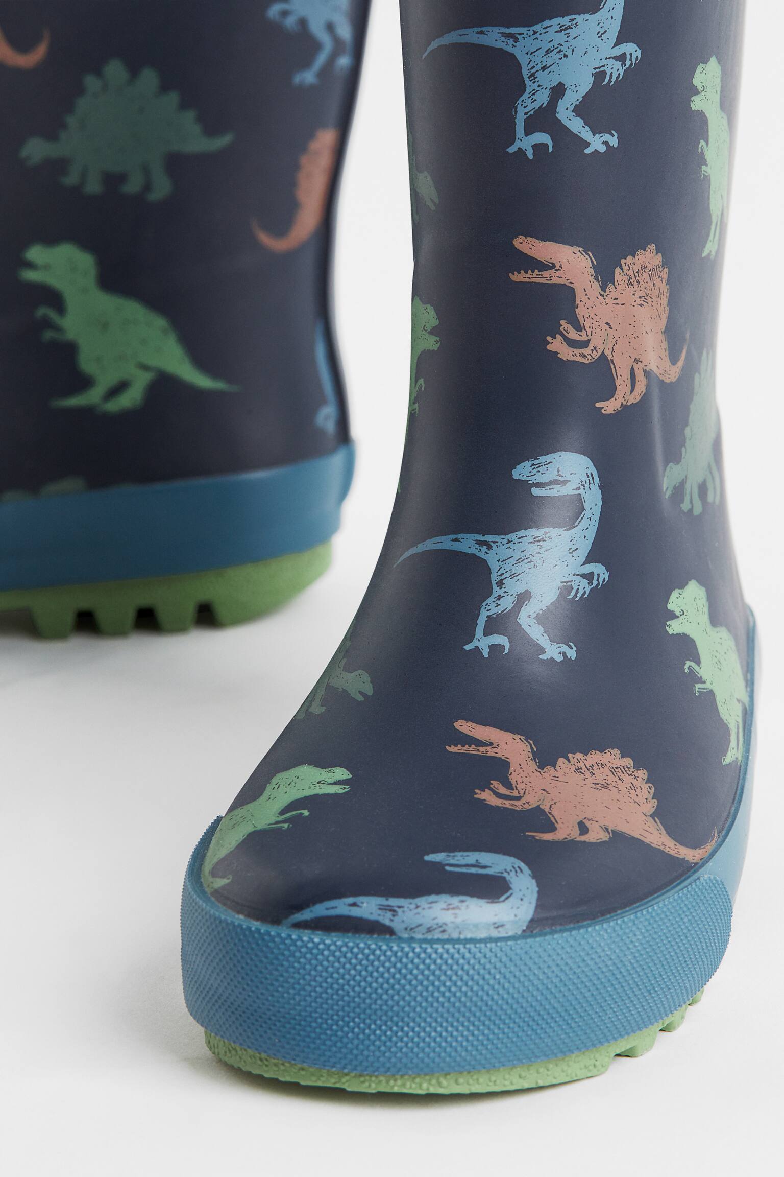 Print Gumboots - Navy blue/Dinosaurs - 4