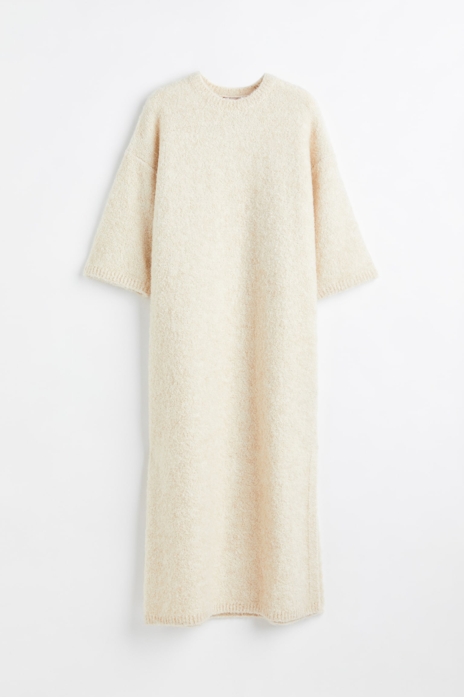 Wool-blend dress - Cream - 1