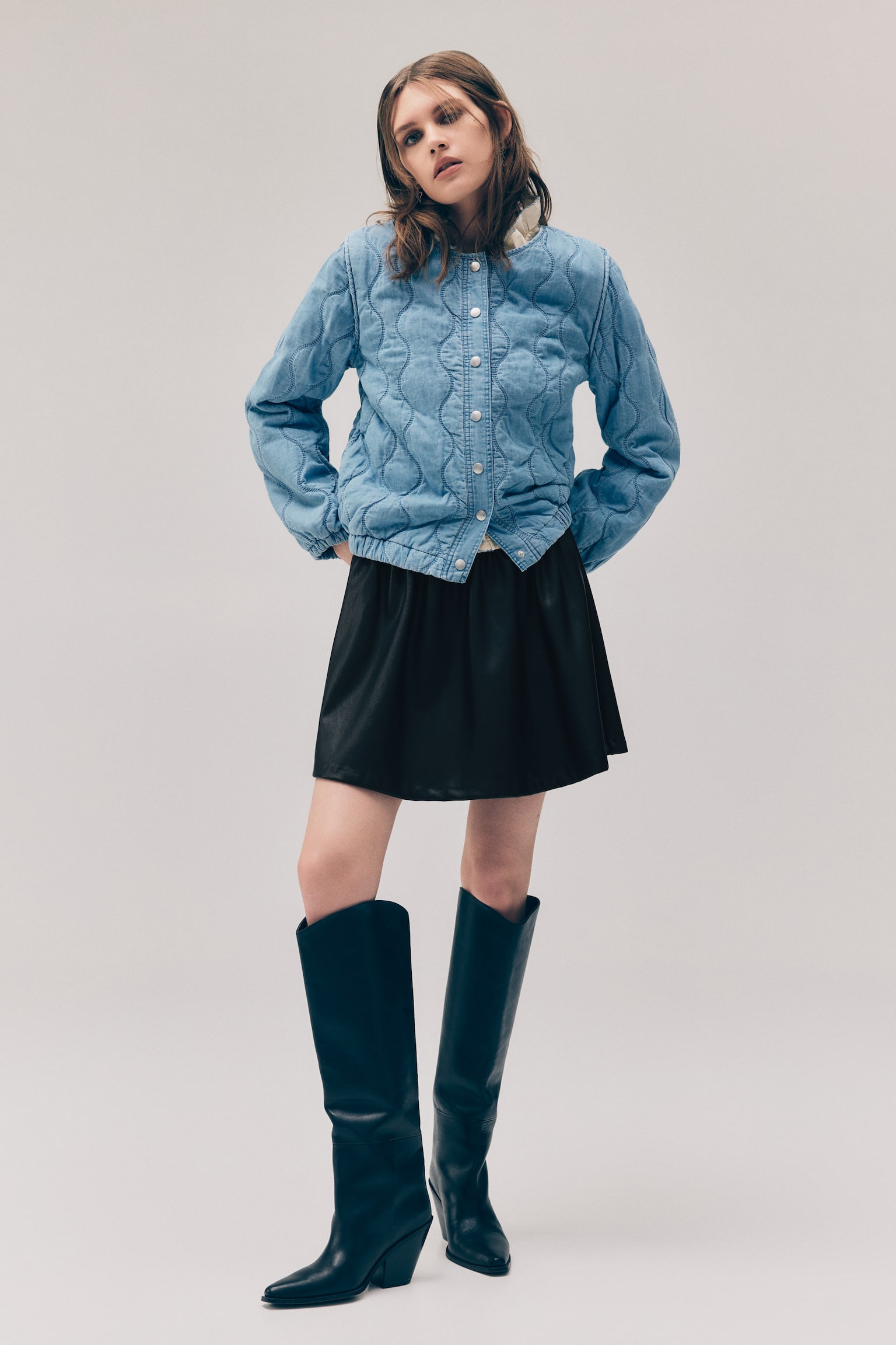 Flared skirt - Black - 3