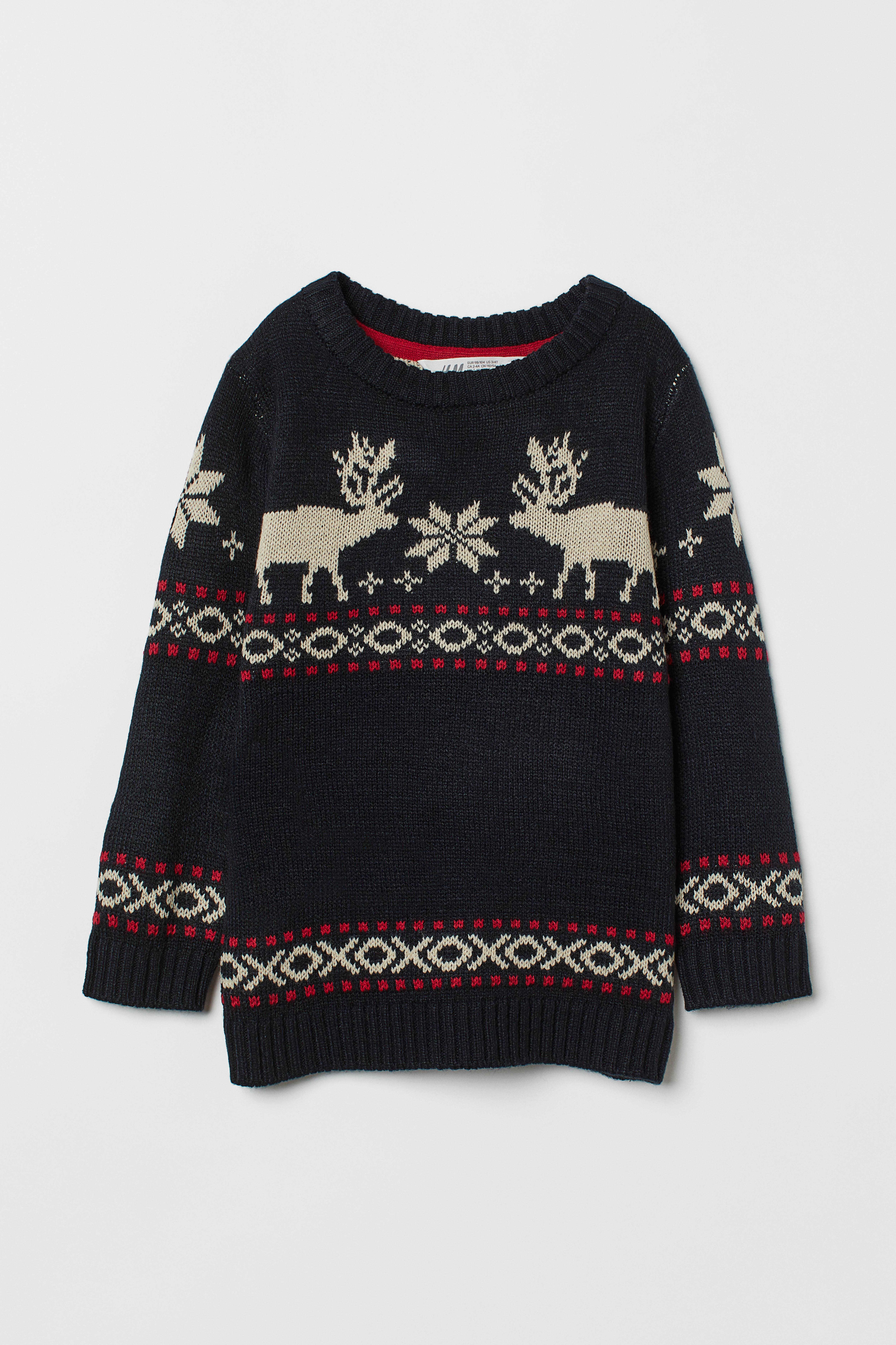 Jacquard knit Holiday Sweater