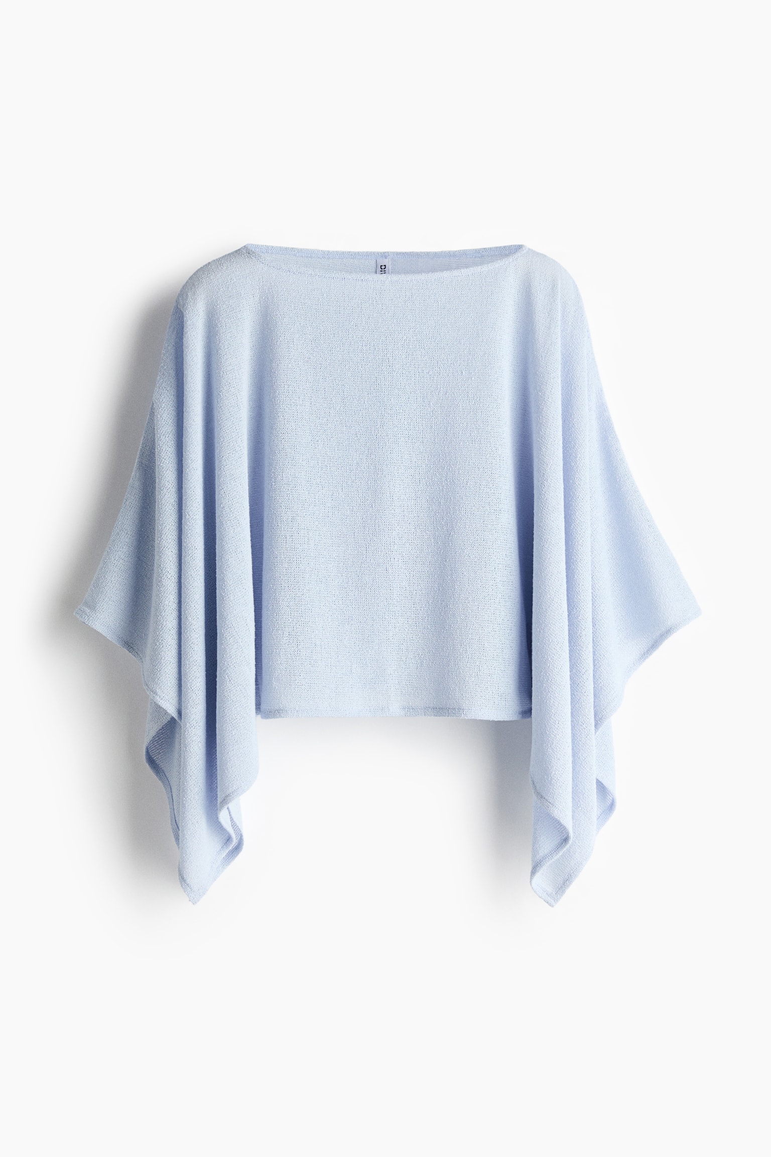 Cape top - Light blue/Dark brown/Beige
