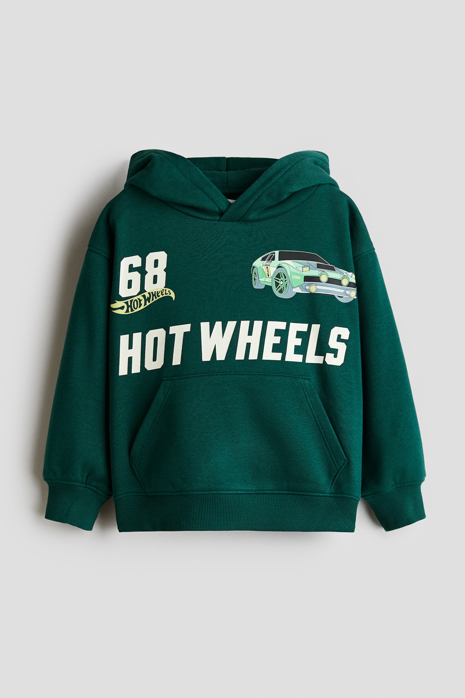 Kangourou imprimé à intérieur brossé - Vert foncé/Hot Wheels/Noir/Marvel Comics/Taupe clair/Minecraft/Bleu/Les Bagnoles/Gris chiné/Pokémon