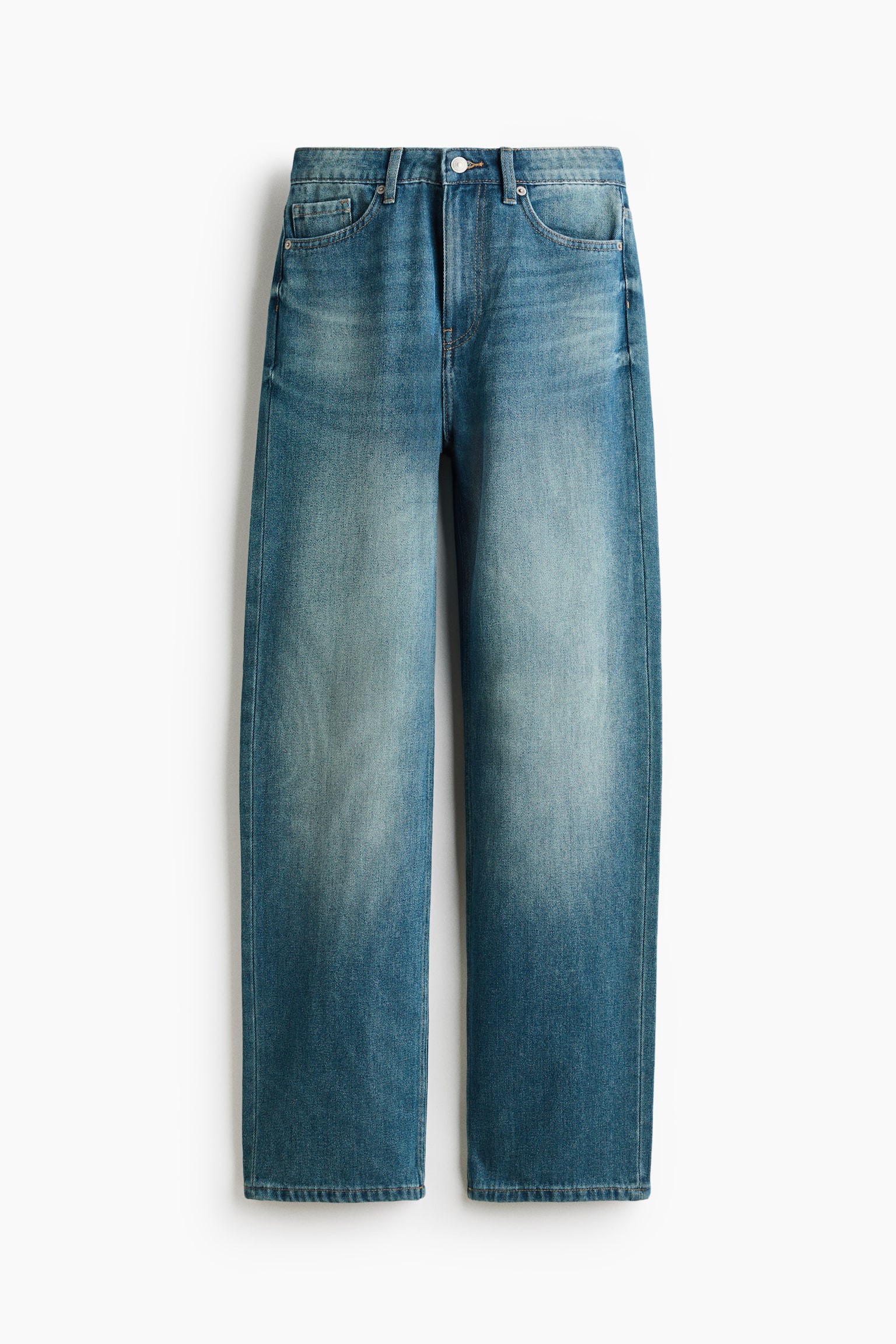 Straight High Jeans - Azul denim/Negro/Azul denim claro/Blanco - 1