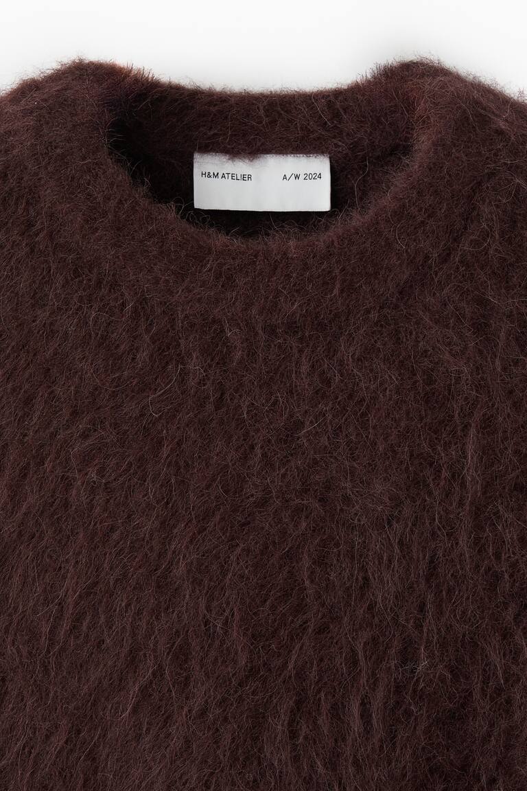 Kastiger Pullover aus Alpaka-Mix