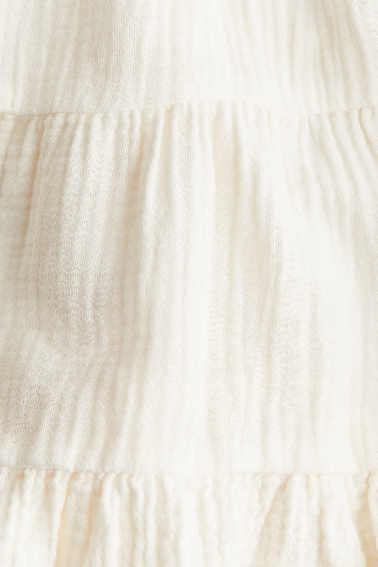 Cotton Muslin Dress - White - 2