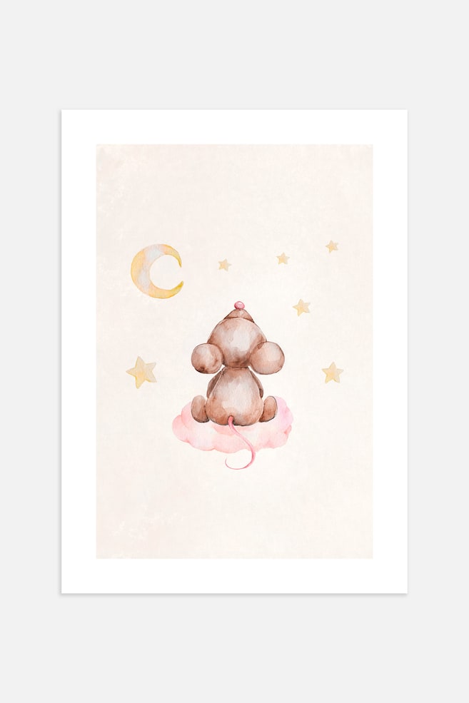 Counting Stars Poster - Beige/marron/jaune - 1