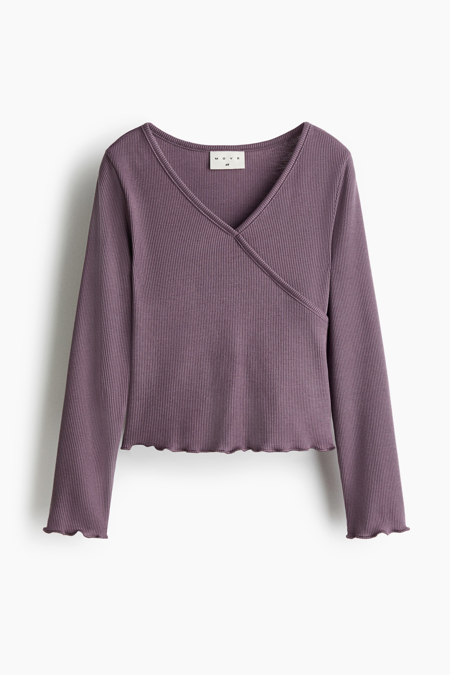 Top deportivo con diseño cruzado - Morado tenue/Crema/Rosa claro/Rosa - 1