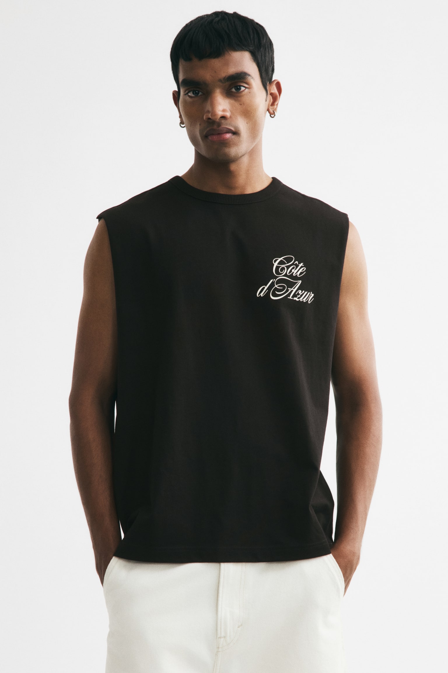 Loose-Fit Printed Sleeveless T-Shirt - Black/Côte d'Azur/White/Côte d'Azur Edition/White/California/Coral pink/82/Dark gray/Offshore/Black/Los Angeles - 1
