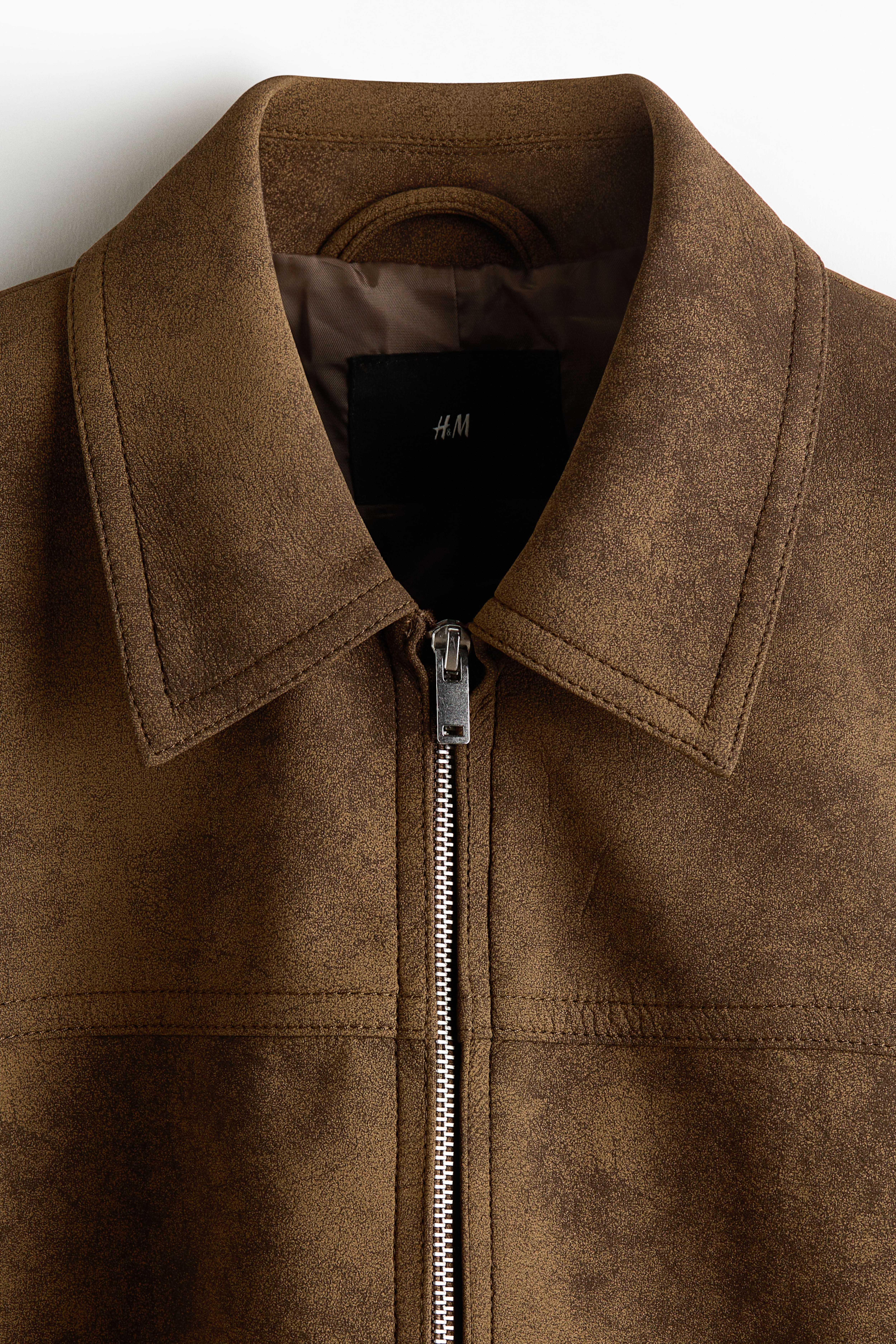 Napped Jacket with Zipper