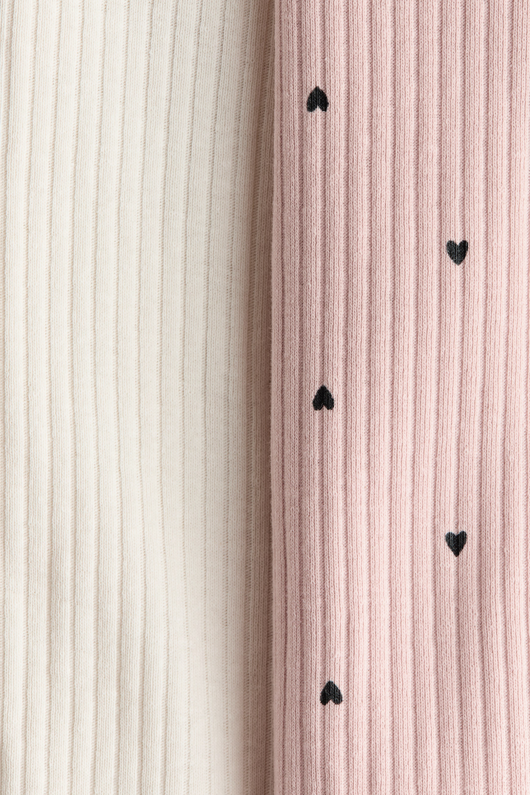 2-Pack Ribbed Cotton Pajama Jumpsuits