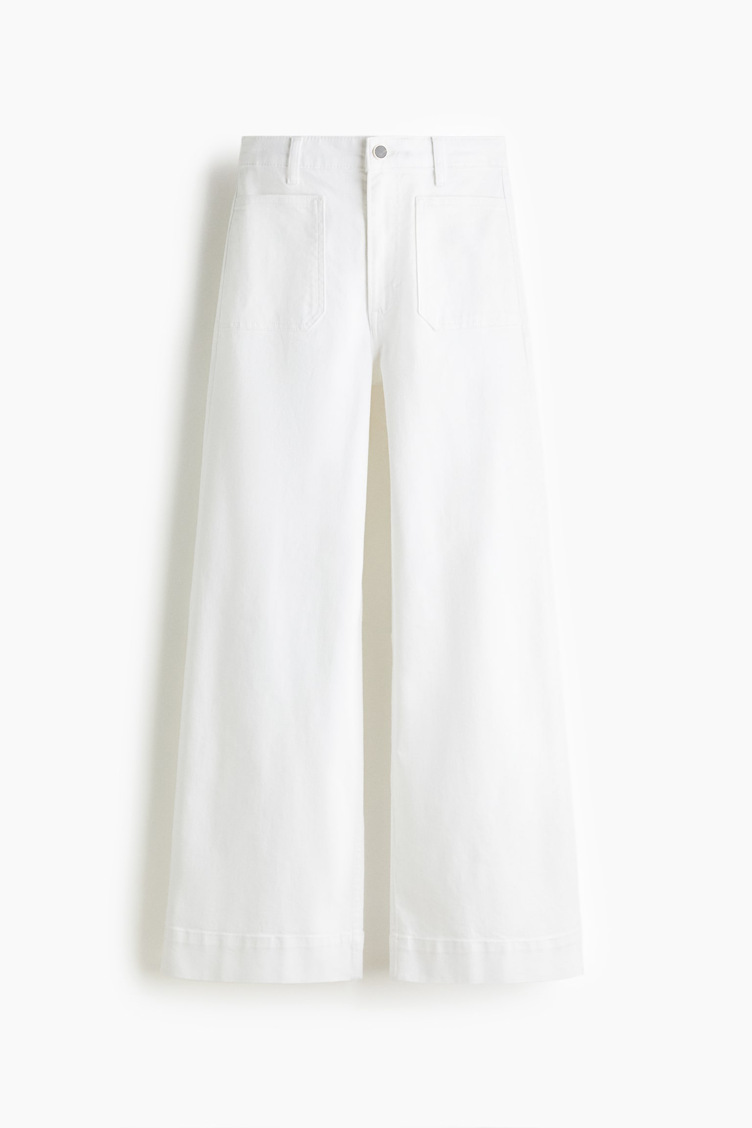 Wide High Jeans - Bianco