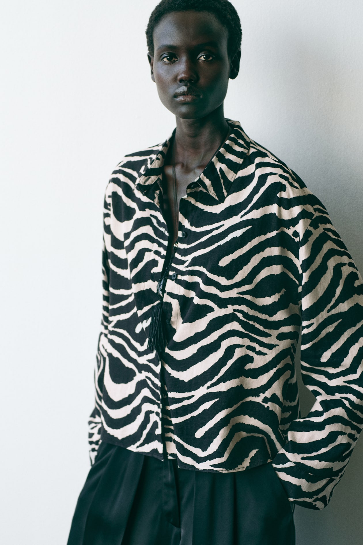 Linen-Blend Shirt - image 3