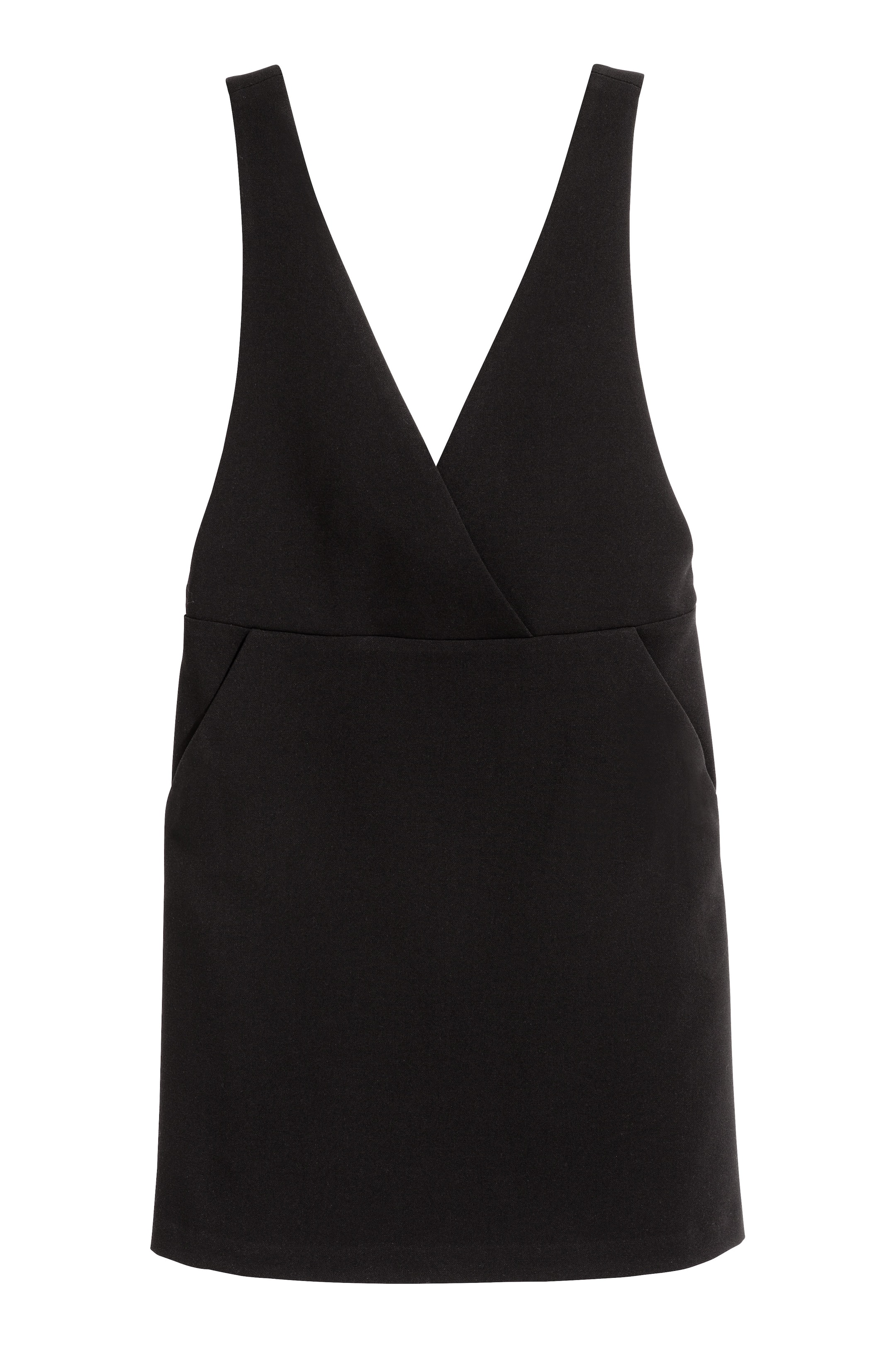 Näytä suurempi kuva: V-aukkoinen mekko - Musta - NAISET | H&M FI 1