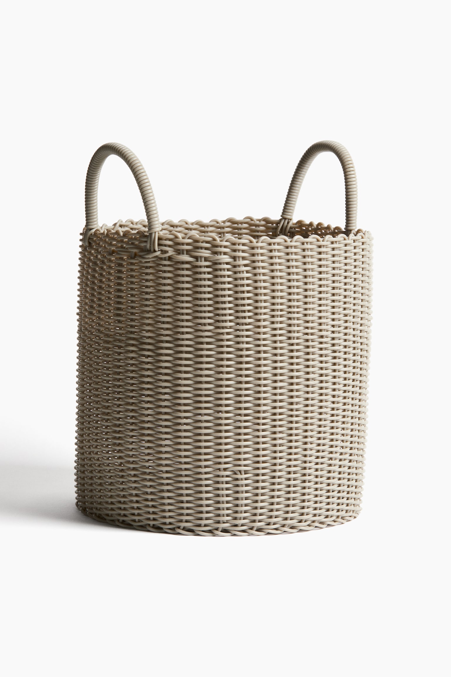 Oppbevaringskurv i plast - Beige/Sort - 1