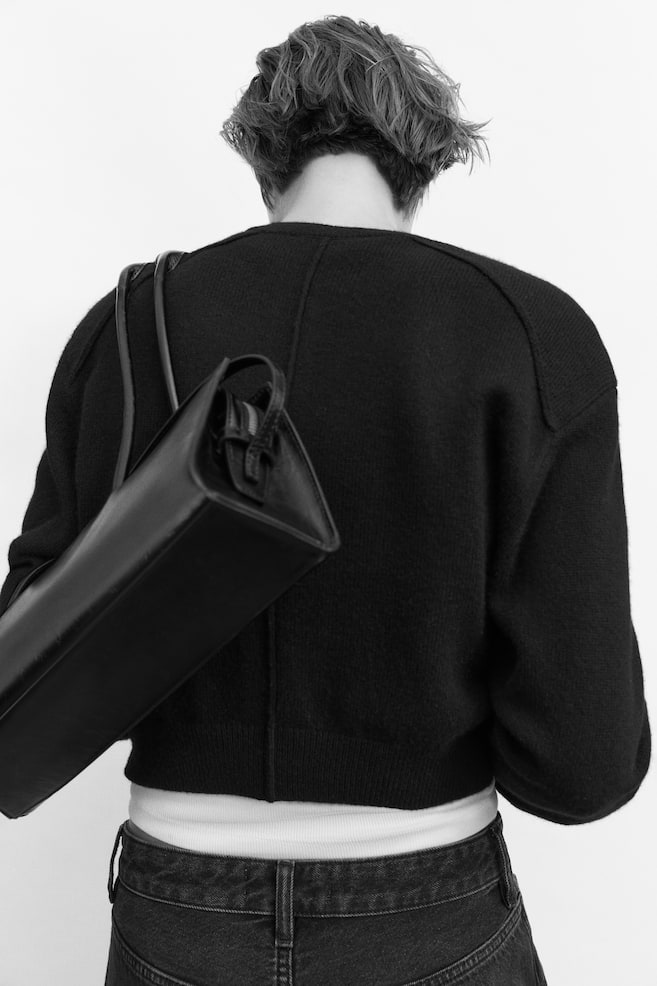 Cardigan aus Kaschmir-Schwarz - 5