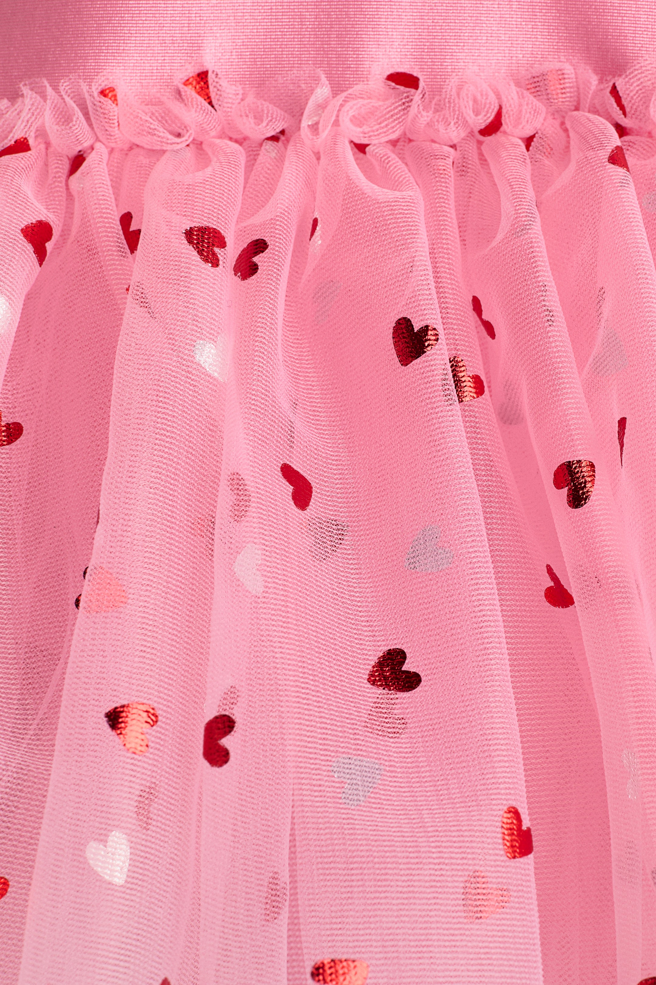 Ampliar la imagen: Leotardo con falda de tul - Rosa/Corazones - Kids | H&M MX 5