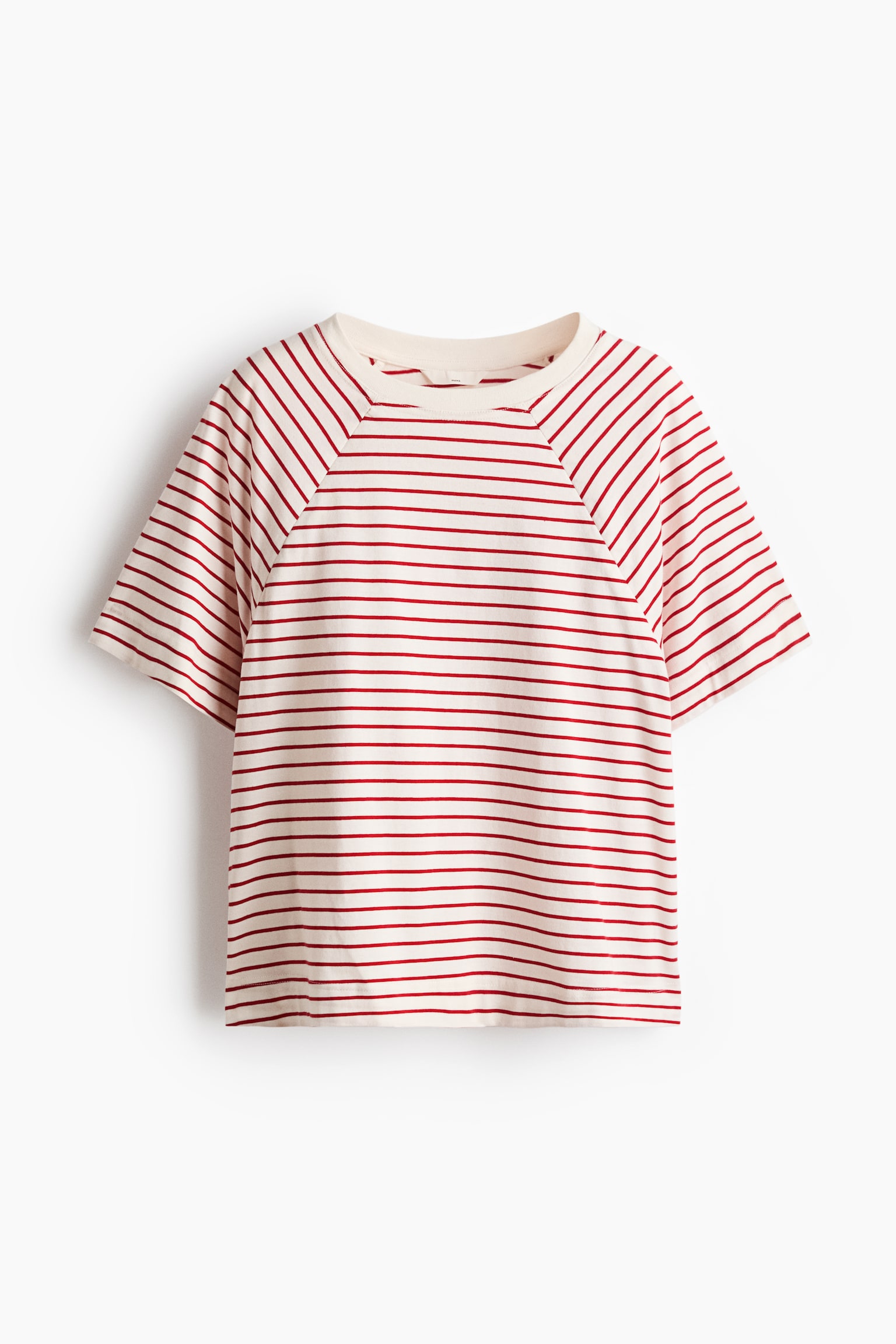 MAMA Before & After Nursing T-shirt - White/Red striped/White/Navy blue striped - 1
