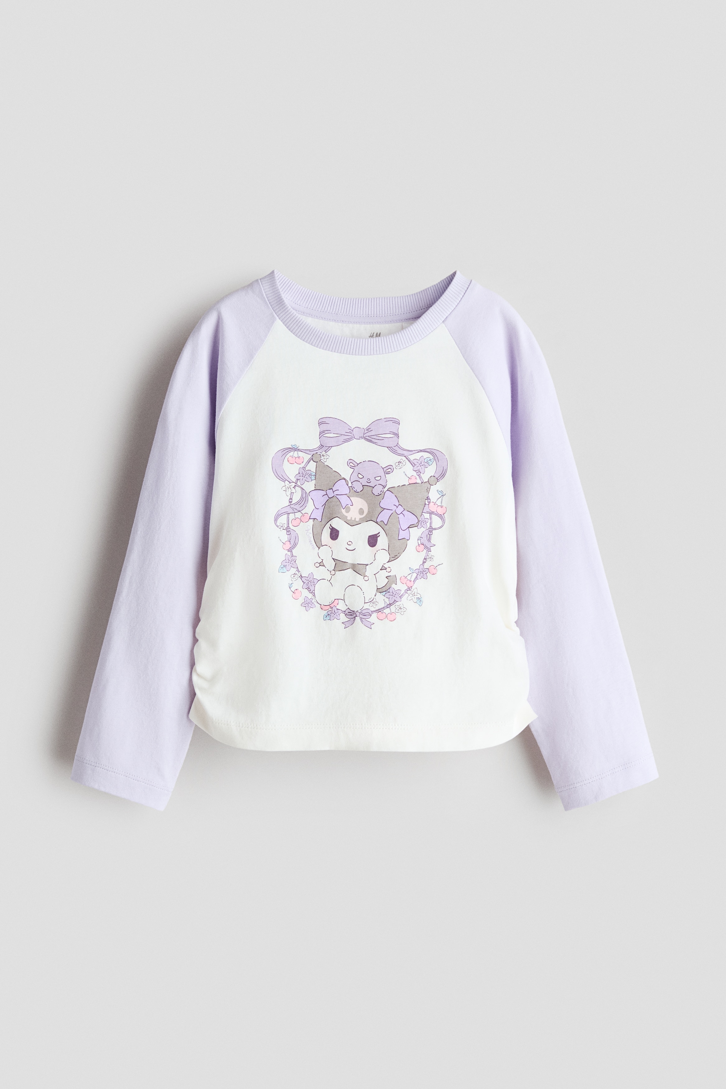 プリント長袖トップス - ライトパープル／クロミ/ダークグレー／クロミ/ライトブルー／ハローキティ