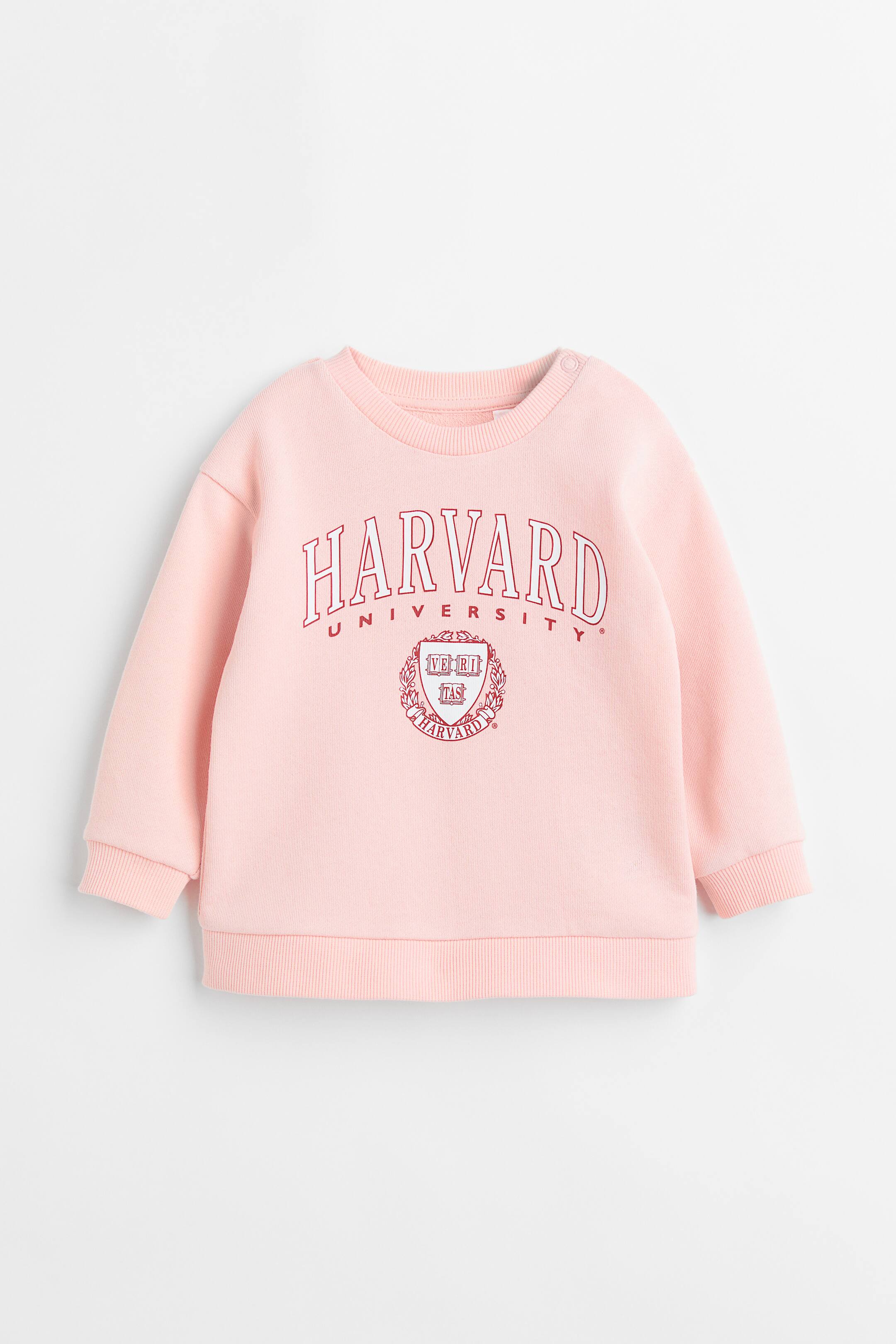 View larger image: Printed sweatshirt - Light pink/Harvard - Kids | H&M 1