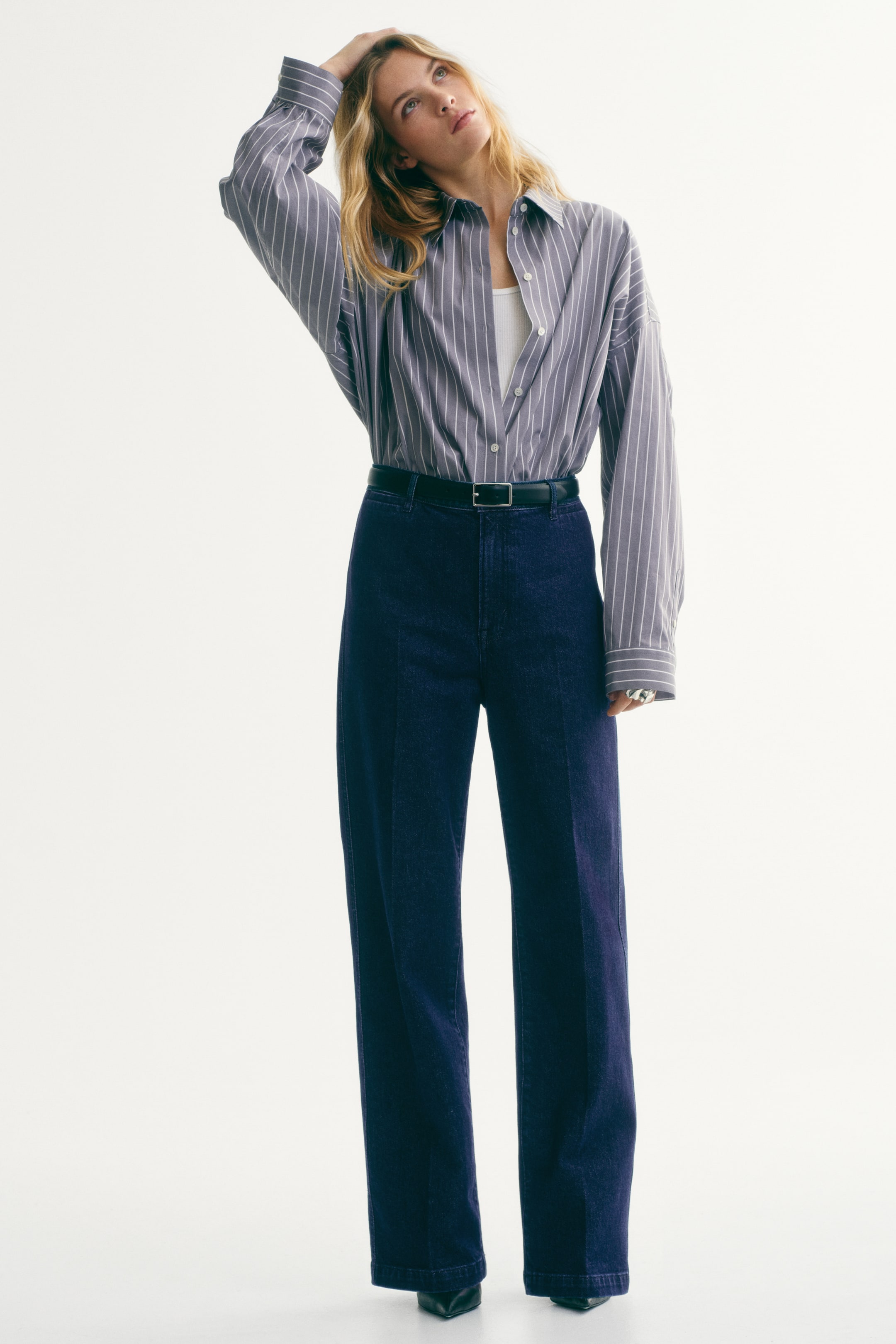 Женские джинсы H&M Straight High Jeans — фото 5