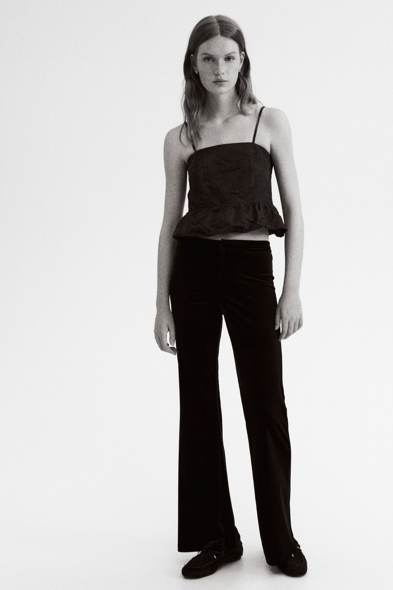 Bubble-Hem Strappy Top - image 2