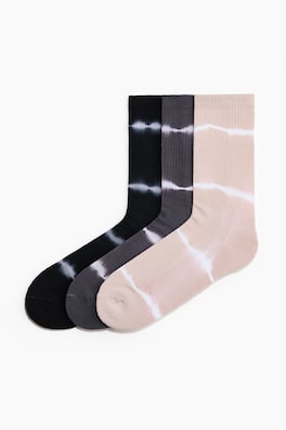 3-pack batikmönstrade strumpor