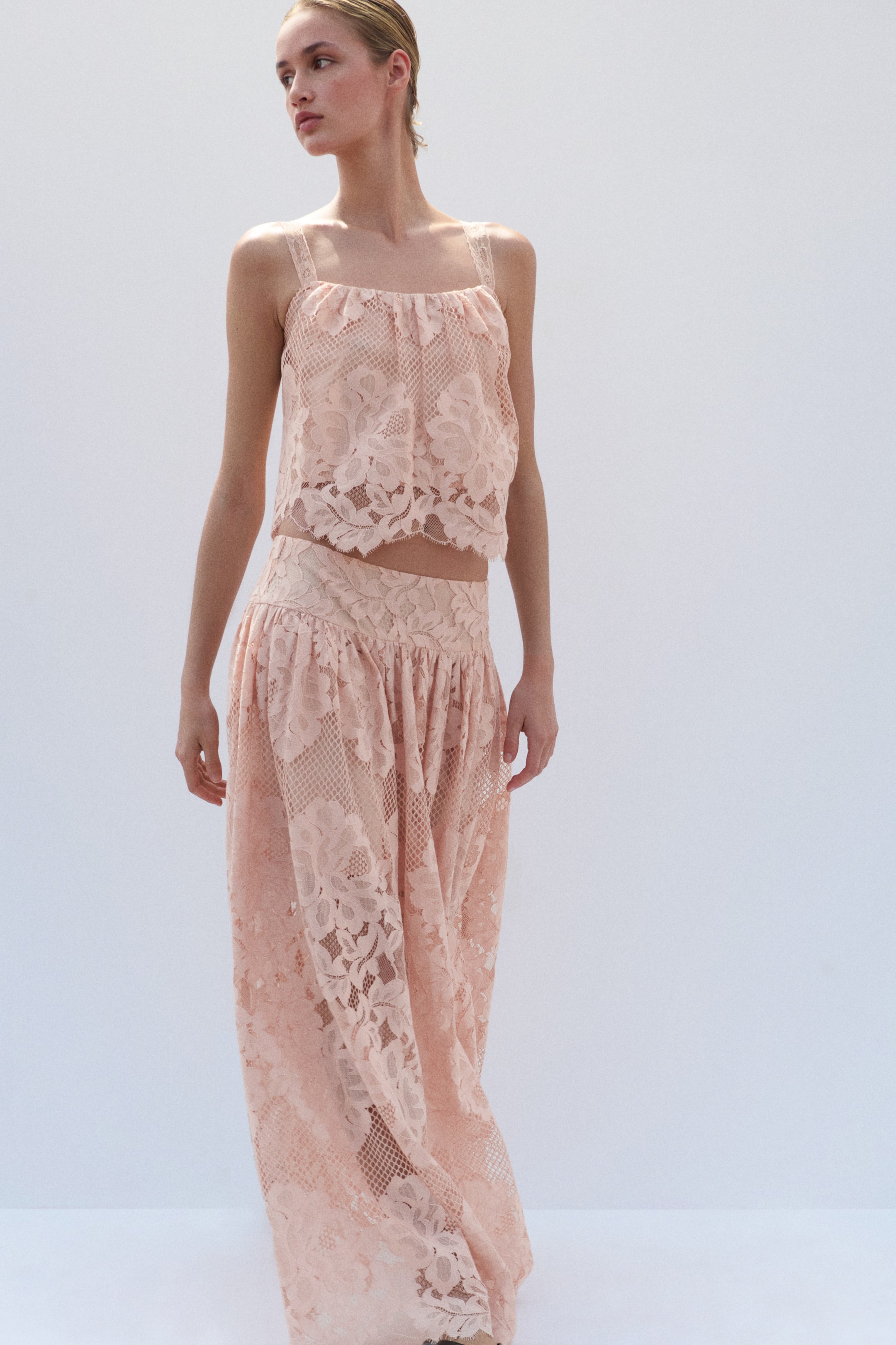 Scalloped Lace Top