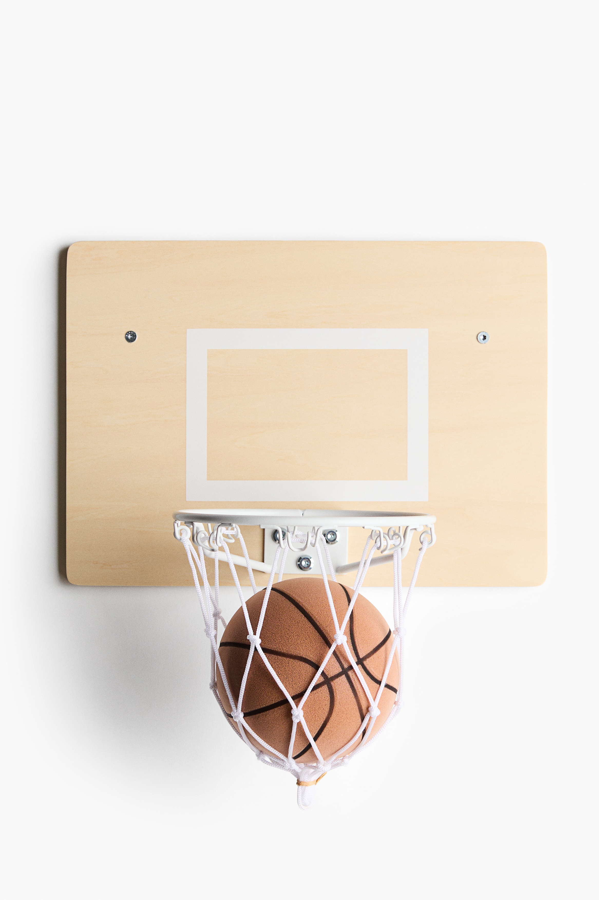 Basketball and hoop set