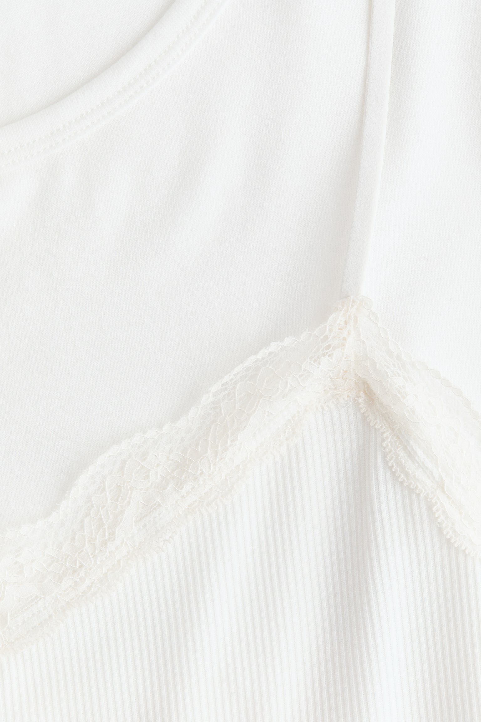 레이어드 탑 - 화이트/라이트 핑크/다크 그레이 멜란지 - 6