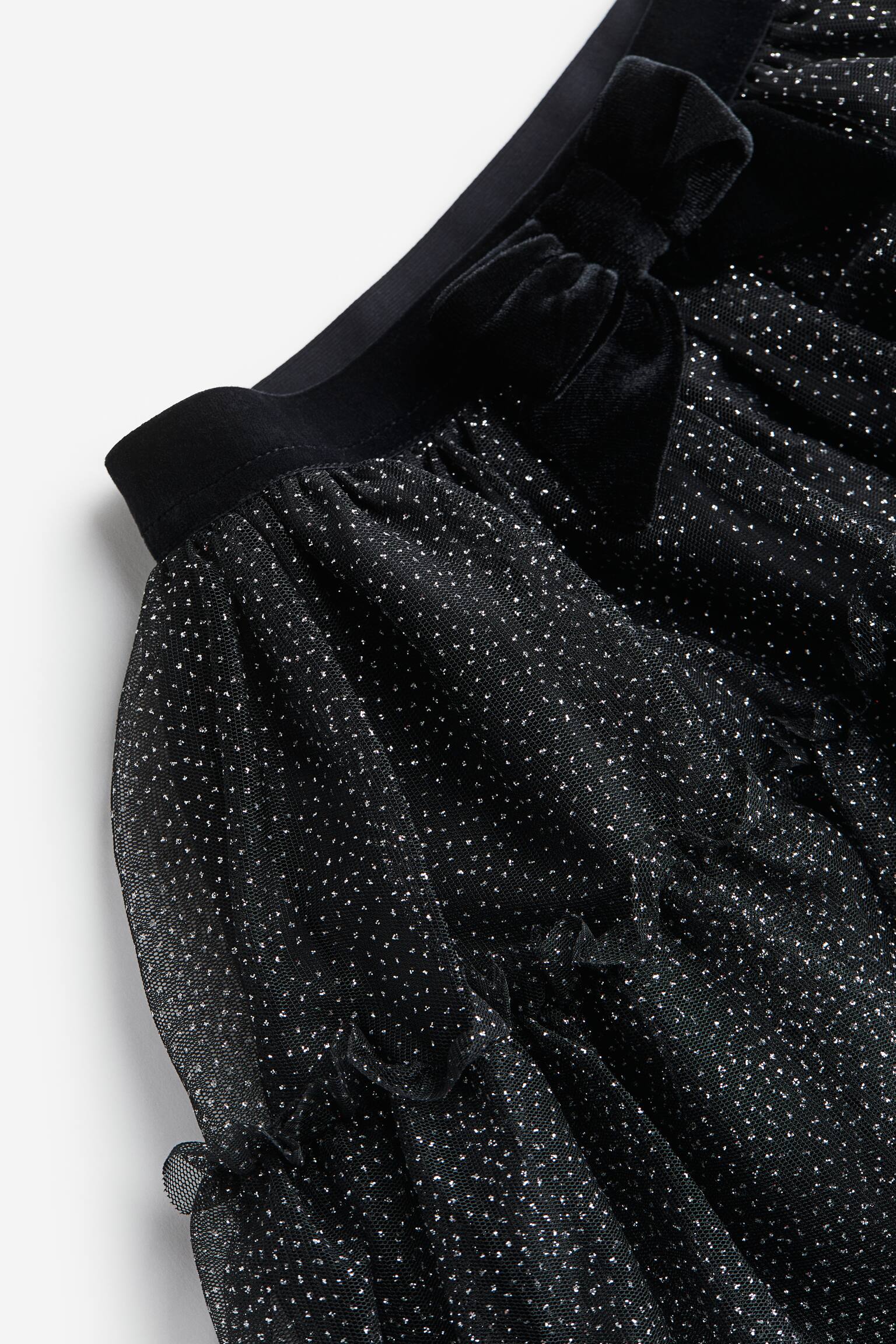 Chân váy vải tuyn - Màu đen/Kim tuyến - 2