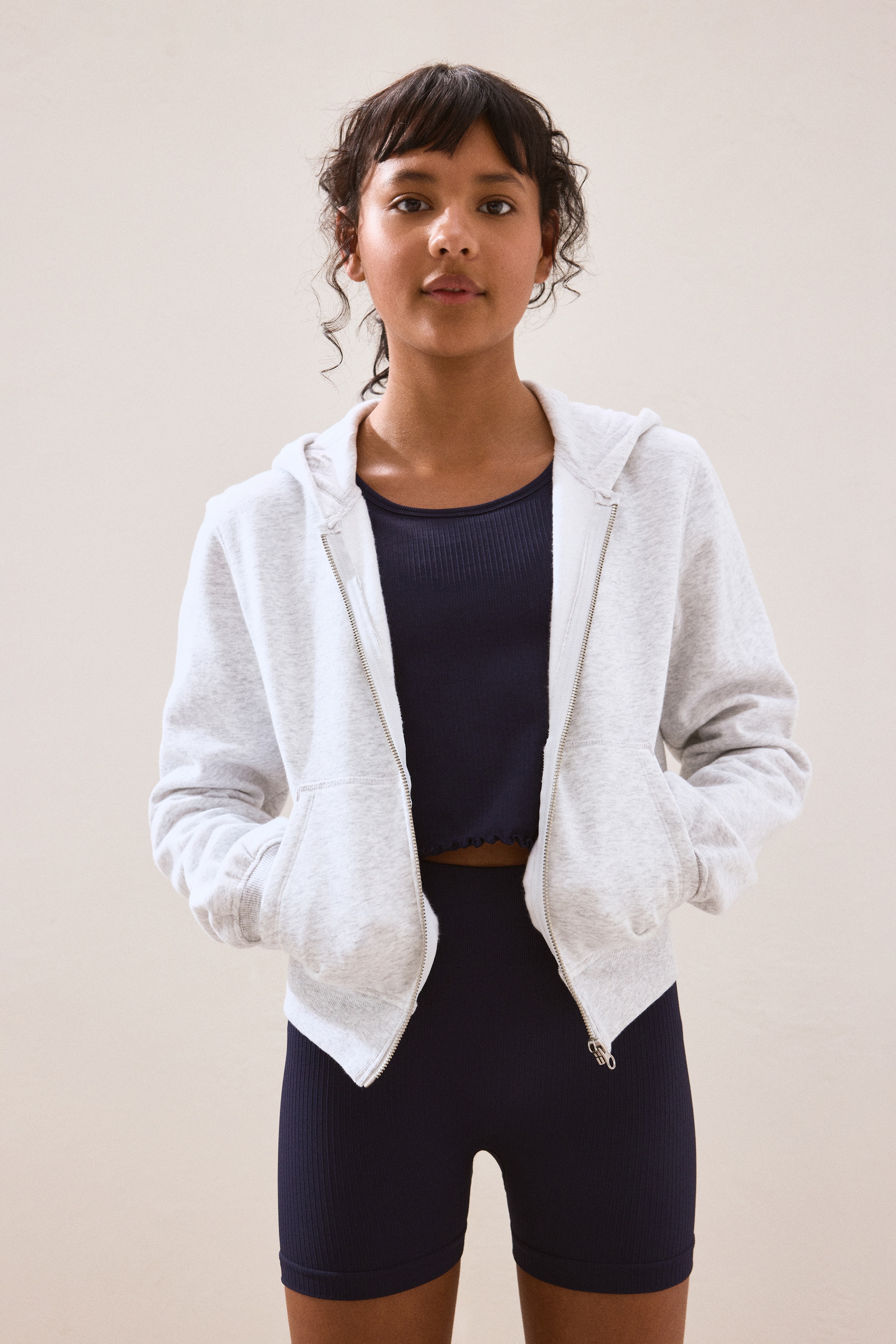2-delat set med DryMove™ Seamless-Marinblå
