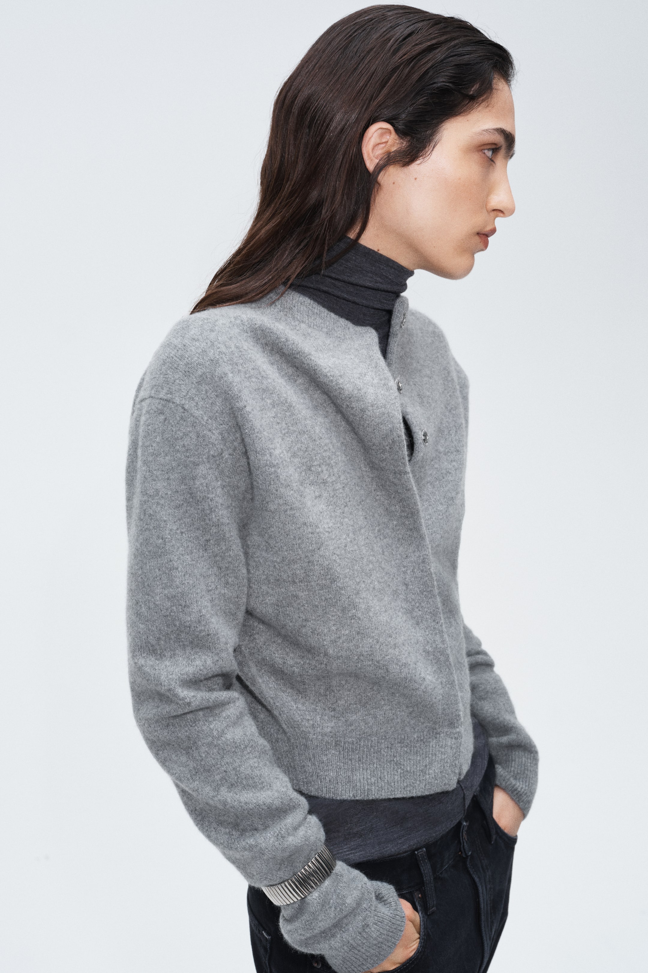 Wool-Blend Cardigan