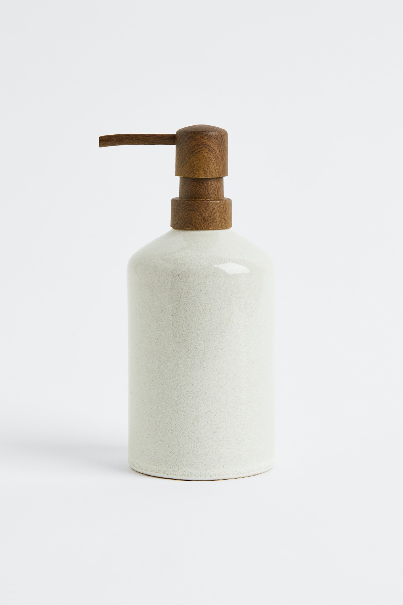 Stoneware soap dispenser - Light beige - 1