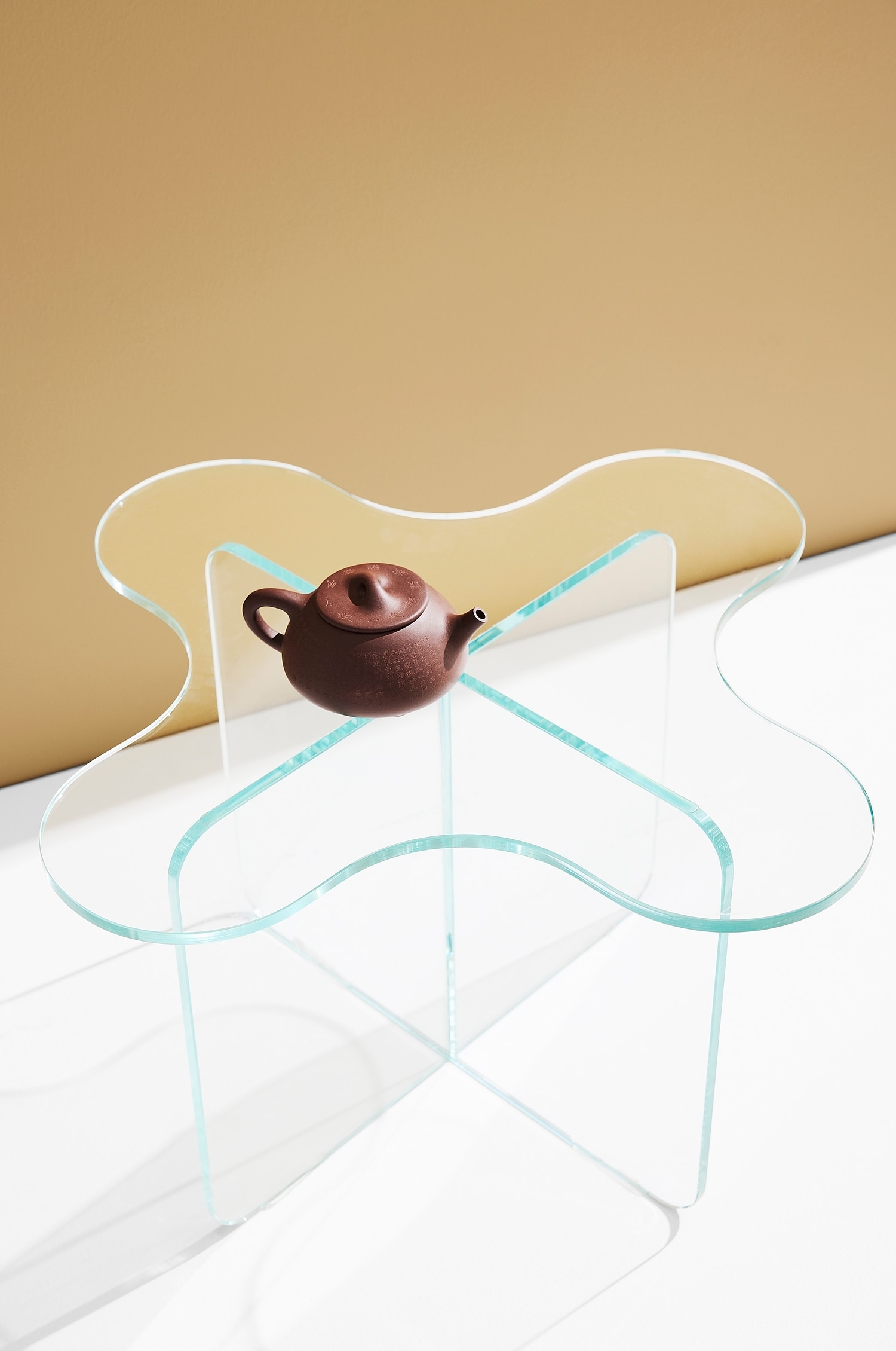 Maggia Coffee Table - Transparent/Brown