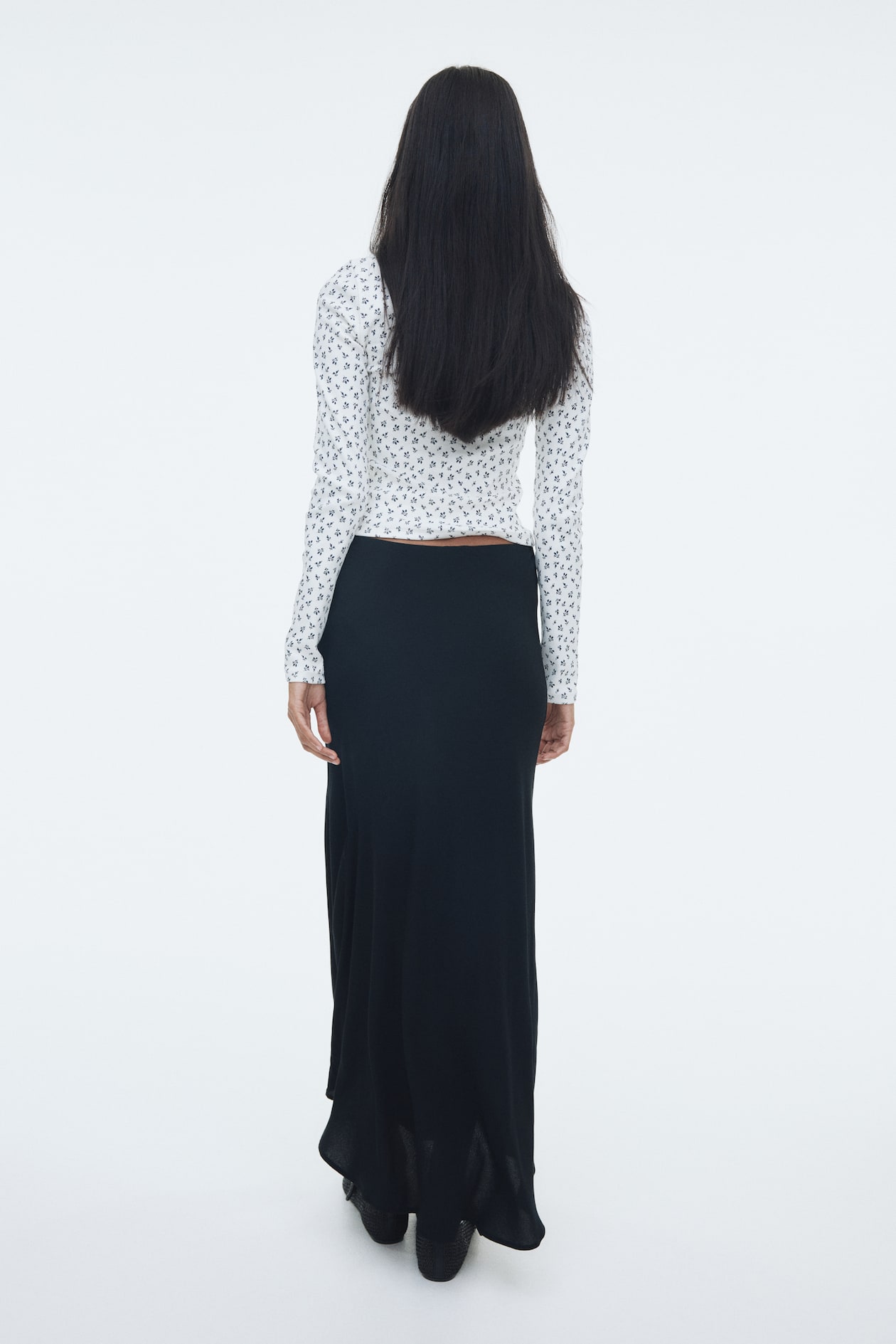 Asymmetric Midi Skirt - image 4