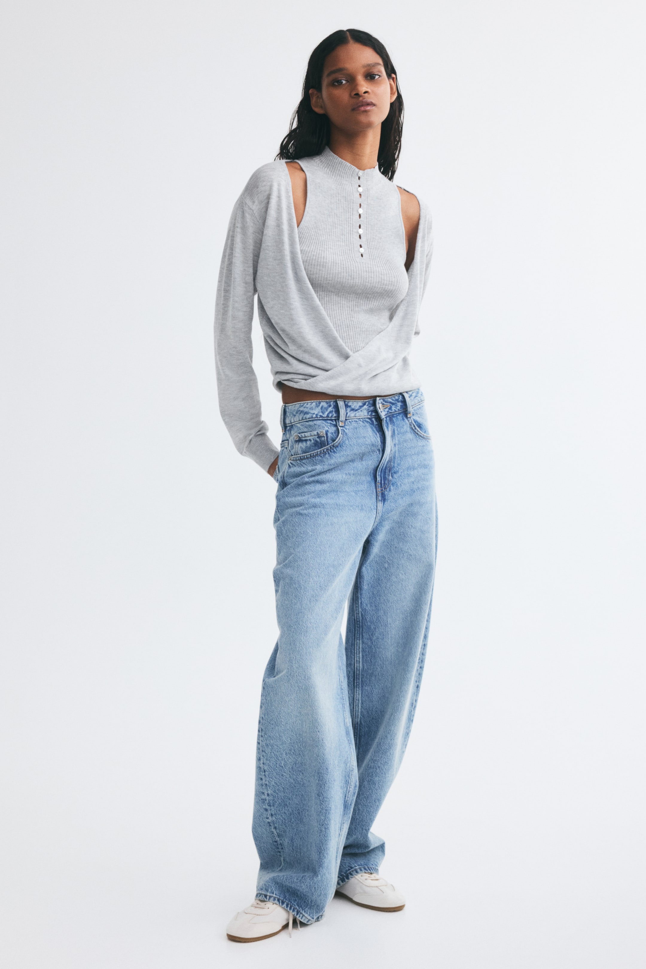 Haut superposé en tricot