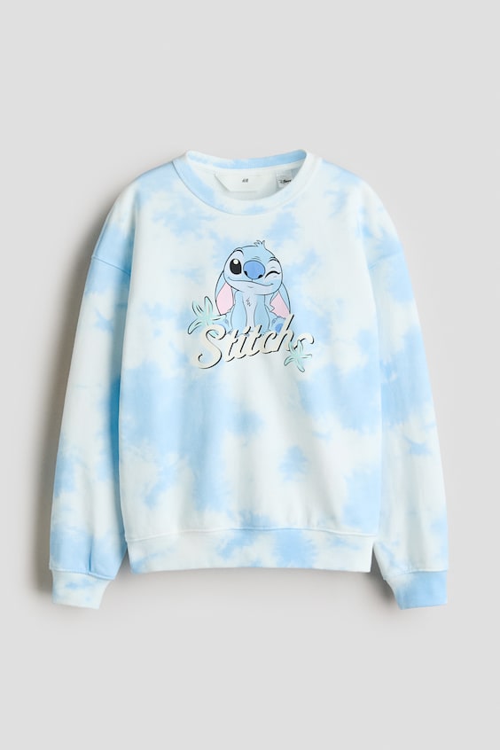 Детские худи H&M Brushed-Inside Printed Sweatshirt