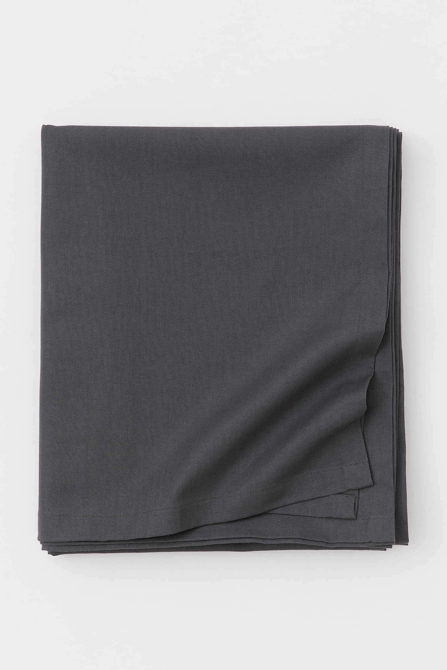 Cotton tablecloth - Dark grey - 4