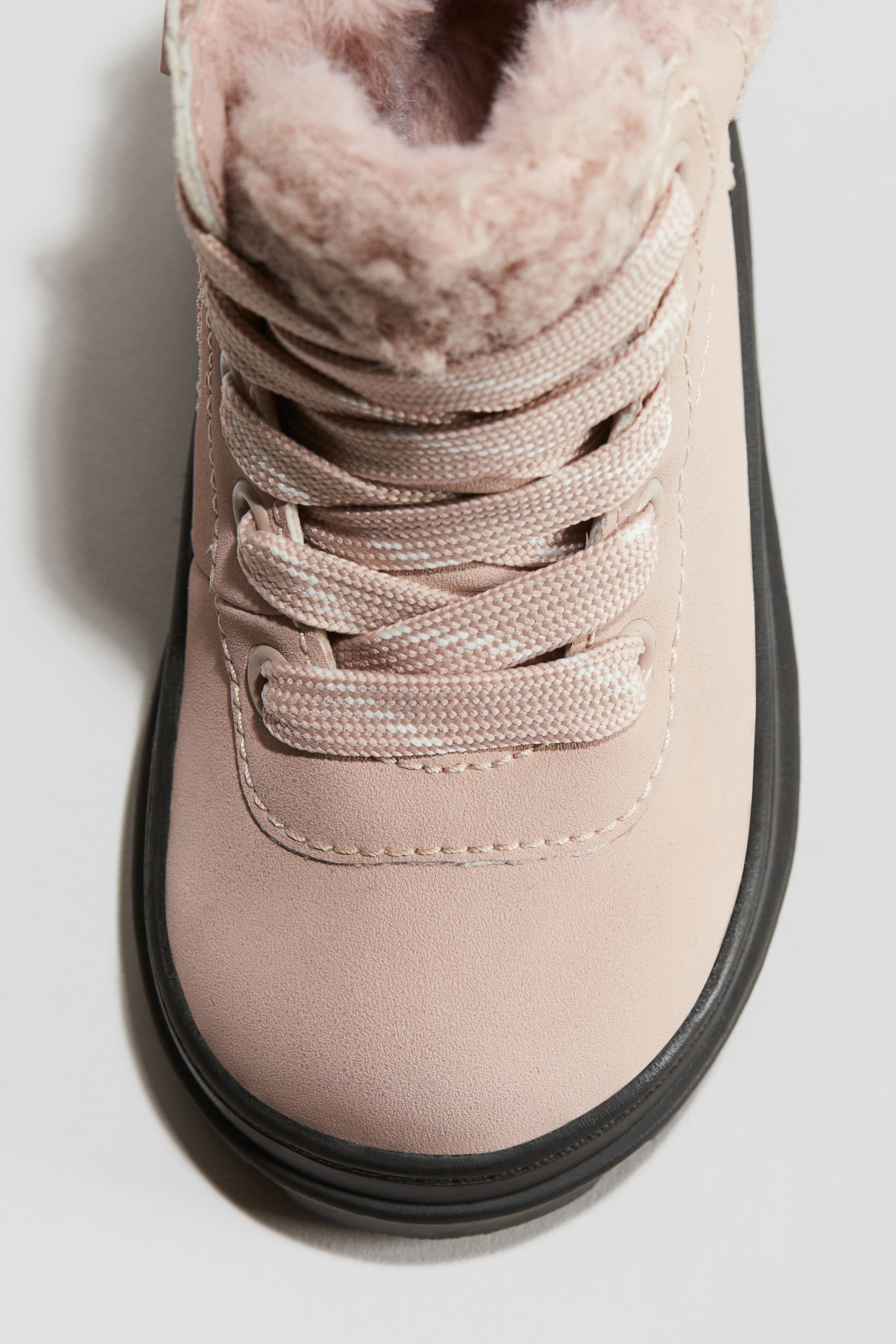 Pink ugg lace up boots best sale