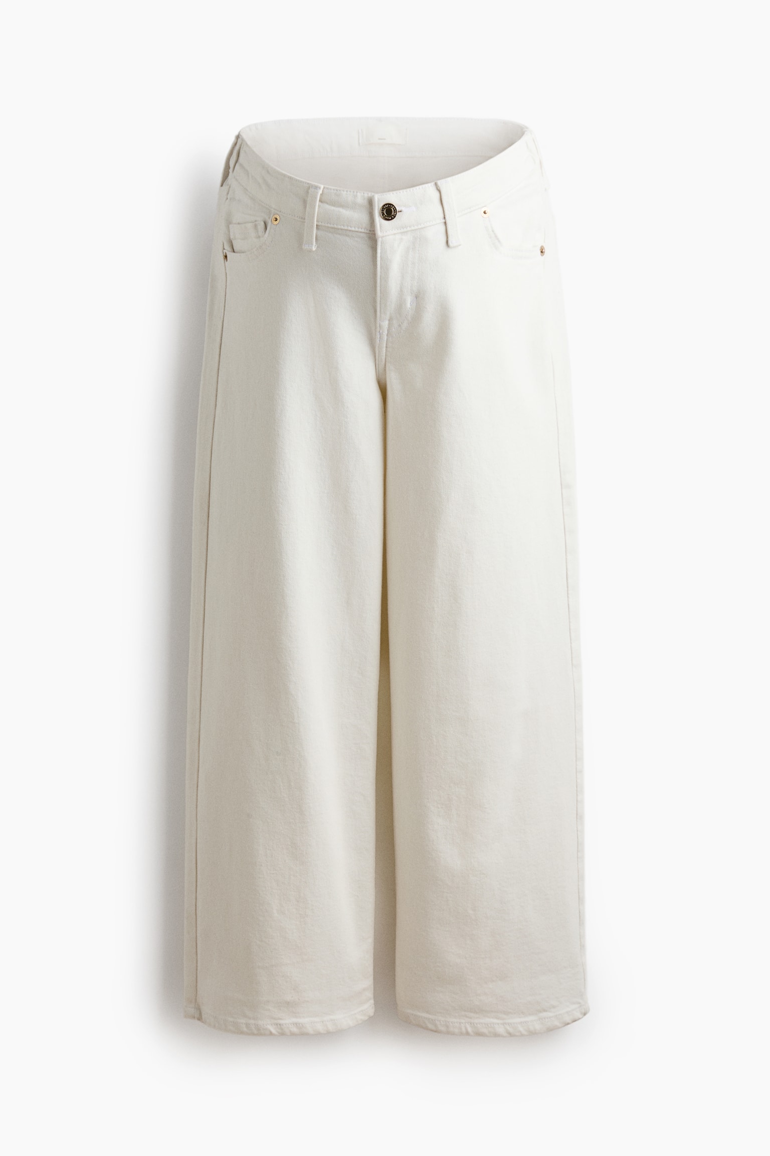 MAMA Wide Low Waist Ankle Jeans - White/Light denim blue/Denim blue/Dark denim blue - 1