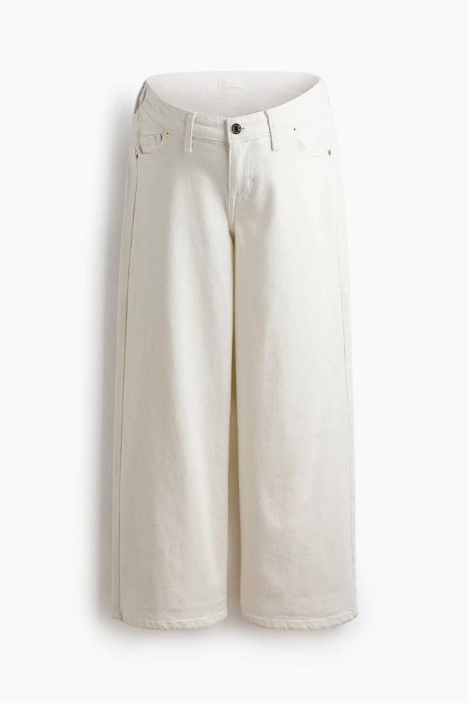 MAMA Wide Low Waist Ankle Jeans - Blanc/Bleu denim/Bleu denim clair/Bleu denim foncé - 1